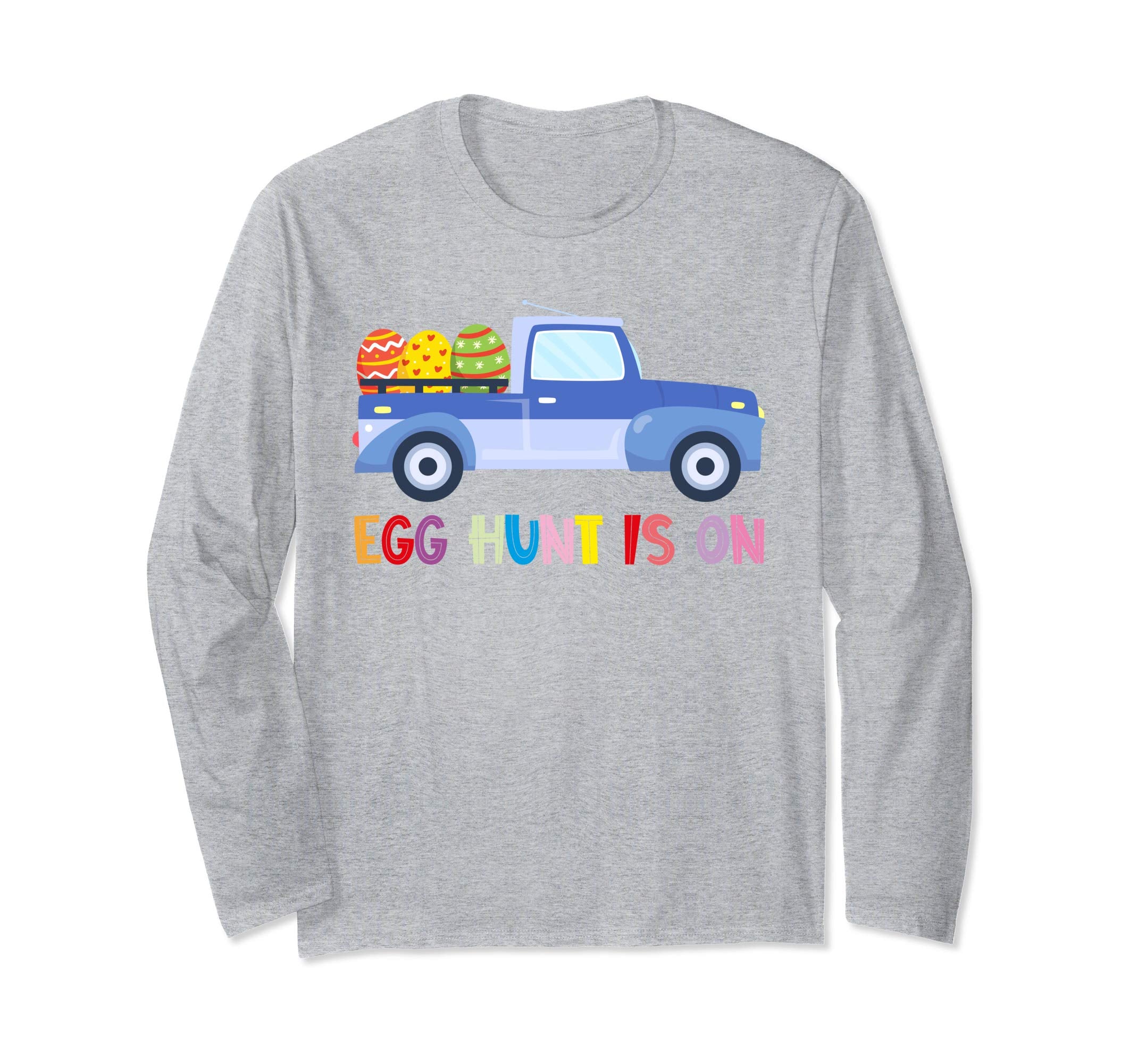 Happy Easter Truck Egg Hunt Is On Long Sleeve T Shirt Gift