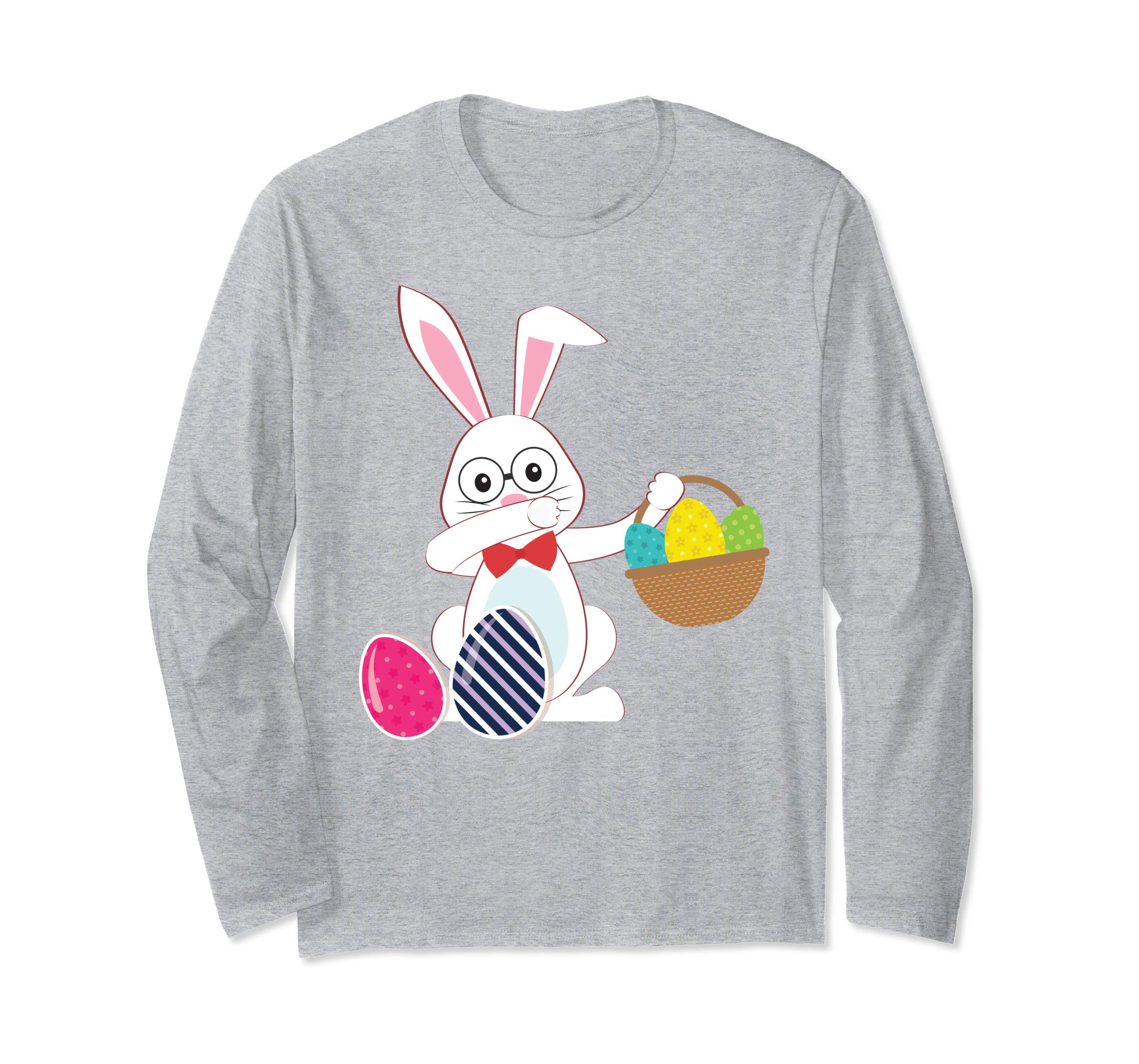 Cute Bunny Dab Dabbing Around The Easter Eggs T-Shirt Lovely