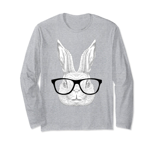 Hipster Bunny Hopster Nerd Glasses Easter Shirt