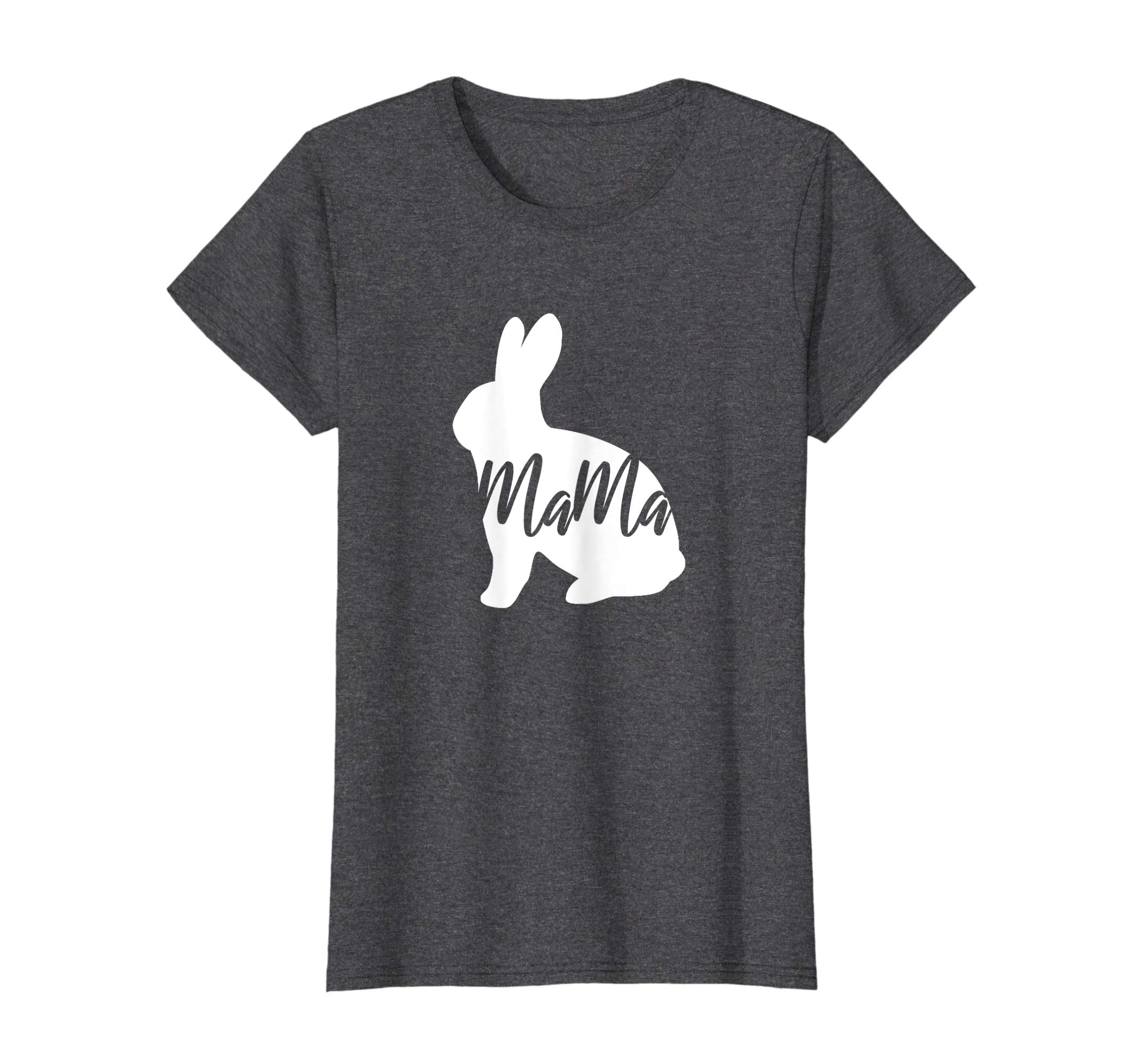 Womens Mama Bunny T Shirt Easter Family Matching Cute Gift for Mom