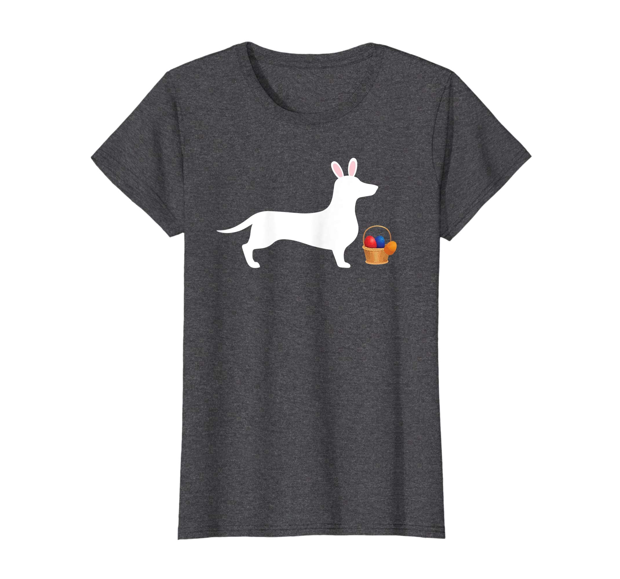 Dachshund Easter Bunny Dog Silhouette T-Shirt