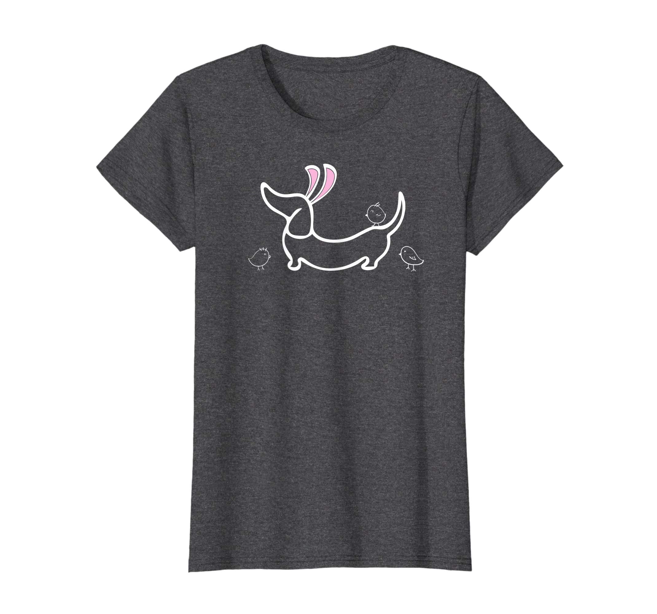 Easter Bunny Ears and Chicks Dachshund T-Shirt