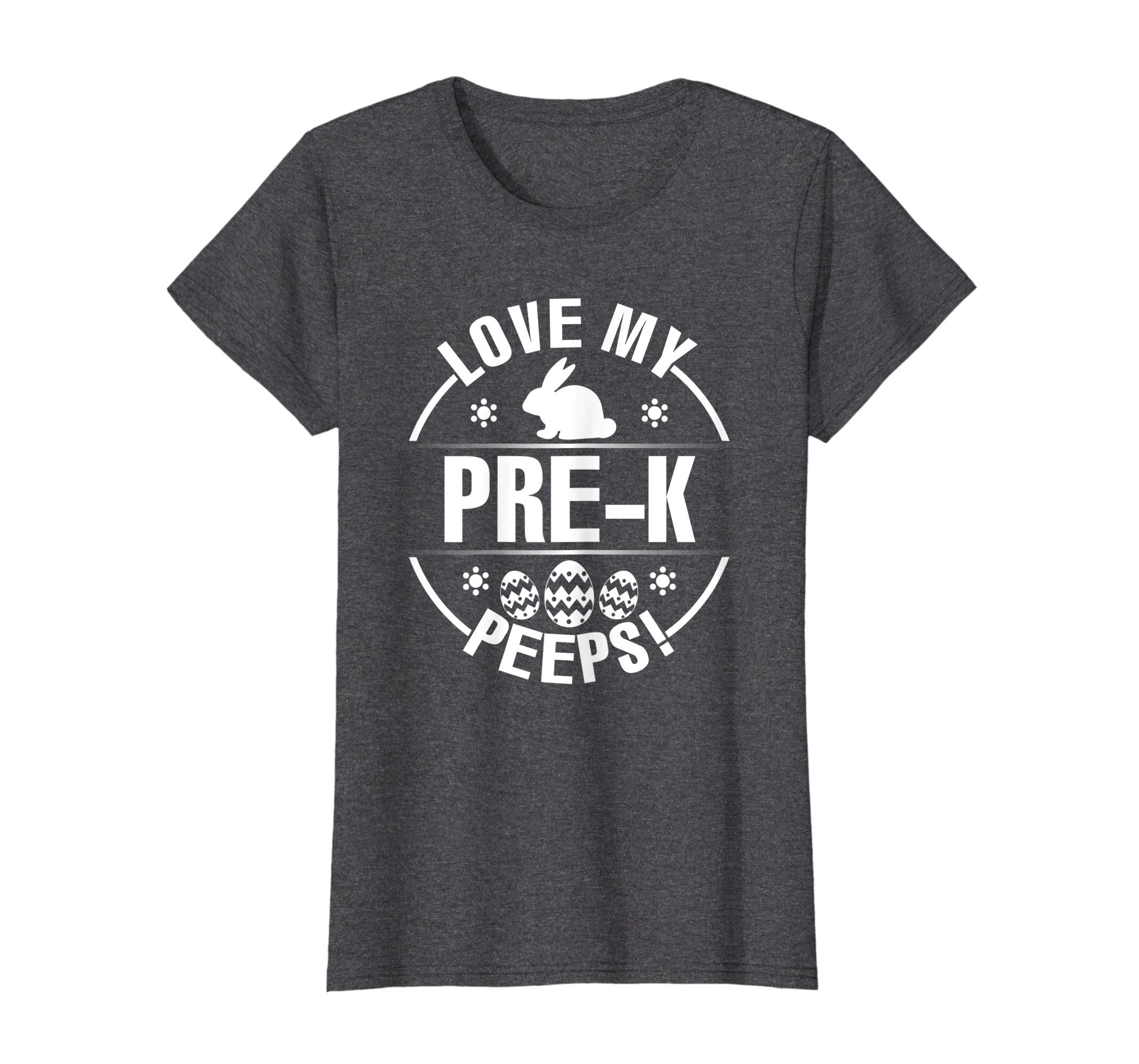 Bunny &amp; Easter Eggs Love My Pre-k Peeps Happy Day Shirt