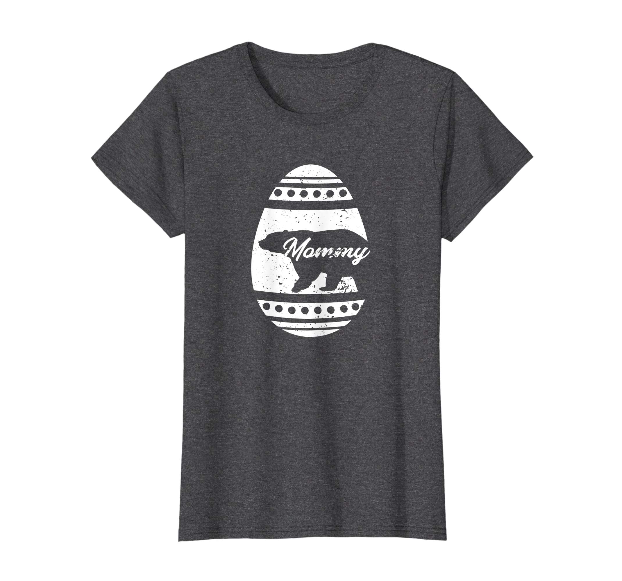 Womens Mommy Bear Easter Egg T-Shirt Easter Bunny Gift for Mom