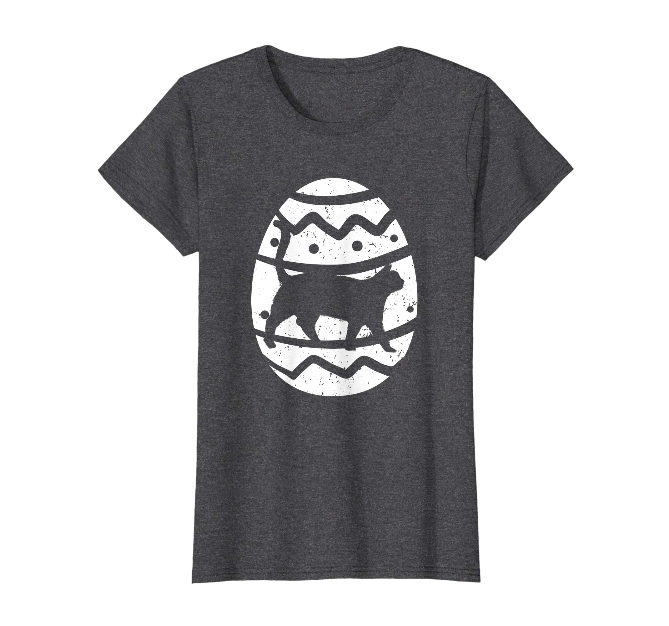 Vintage Cat Happy Easter Egg T-Shirt Kitty Easter Gift