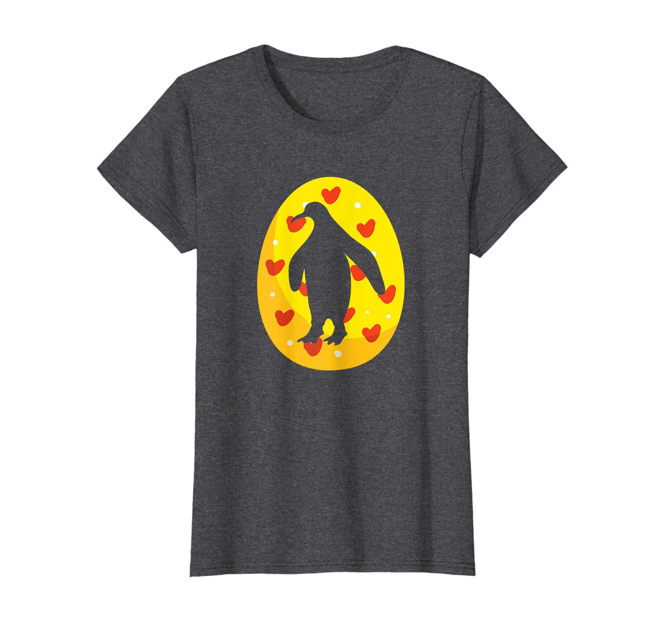 Cute Penguin Easter Bunny Egg T-Shirt for Kids Boys Girls