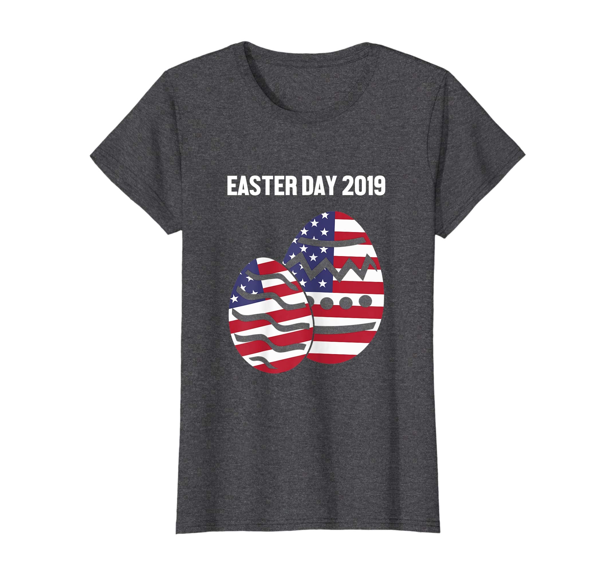 Happy Easter Day T-Shirt Gift Easter Egg American Flag Tee