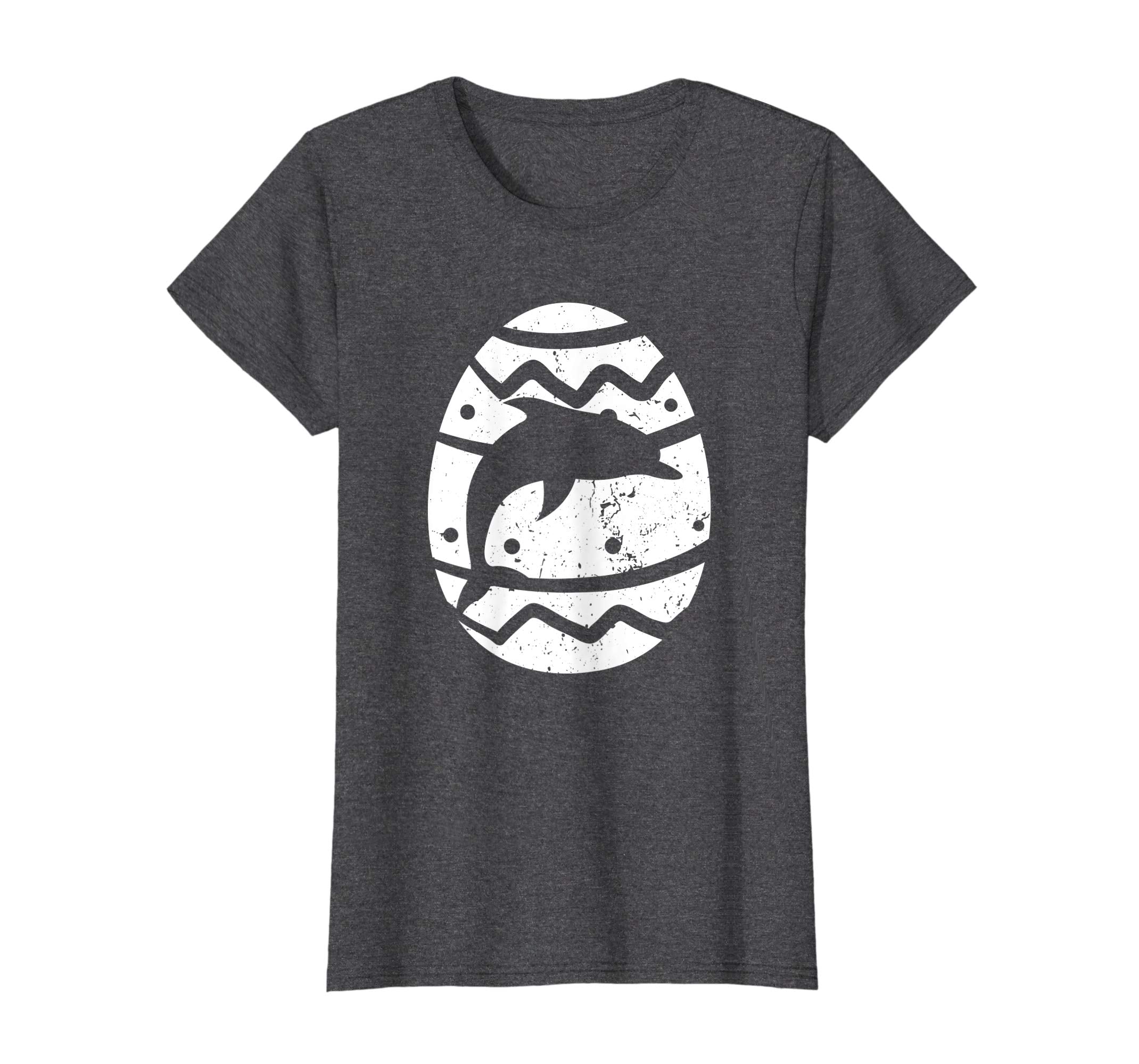 Vintage Dolphin Easter Egg T-Shirt Funny Dolphin Easter Gift