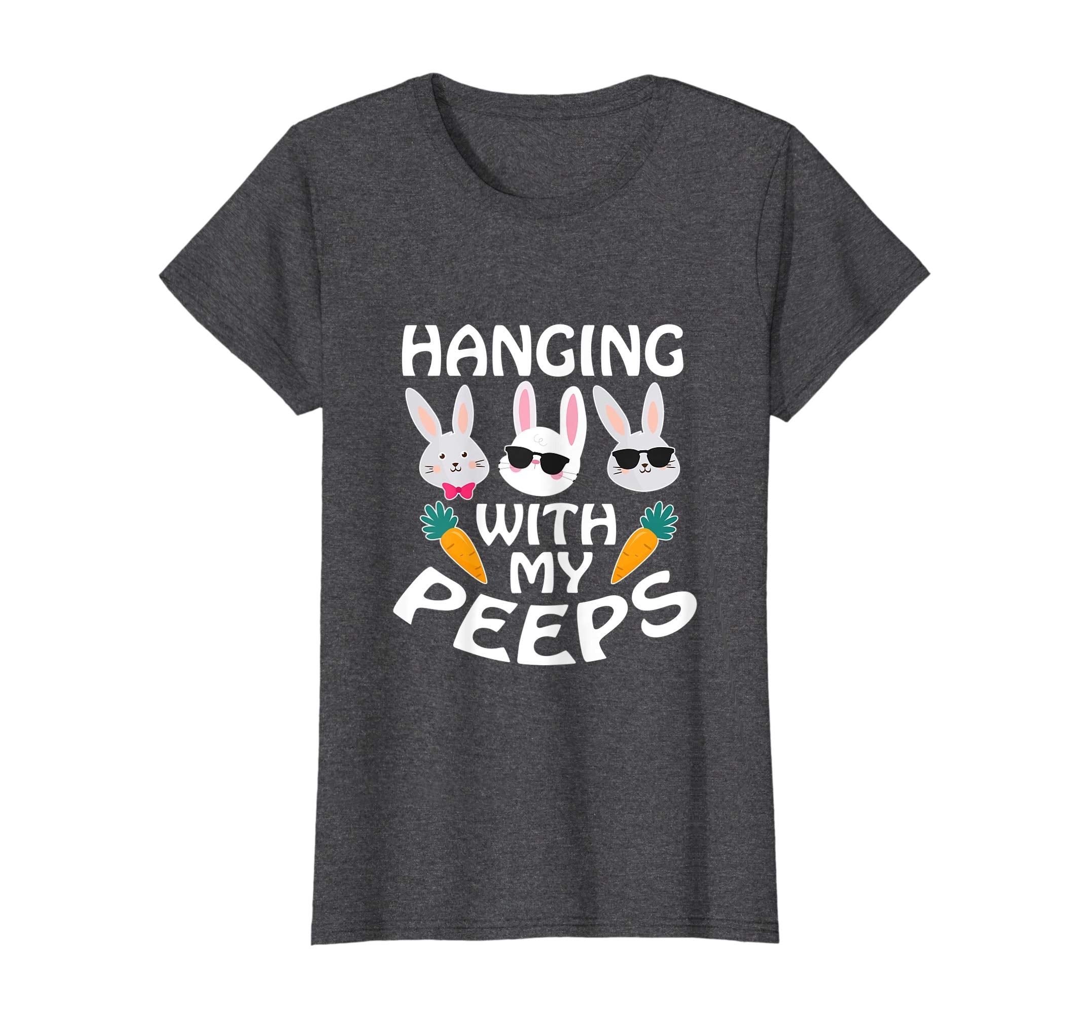 Cool Bunnies &amp; Carrots Hanging With My Peeps Easter Shirt