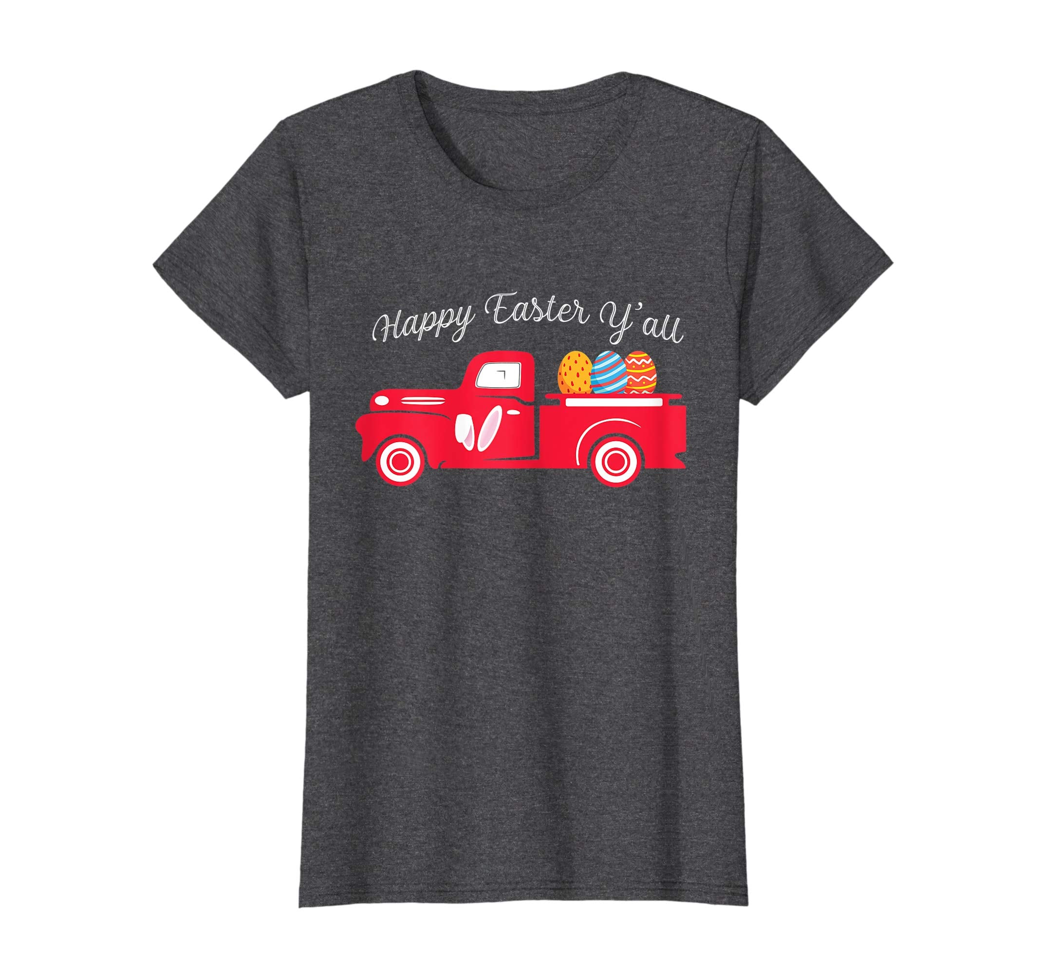 Red Old Truck Easter Bunny Ear Headband Shirt Babies Adult