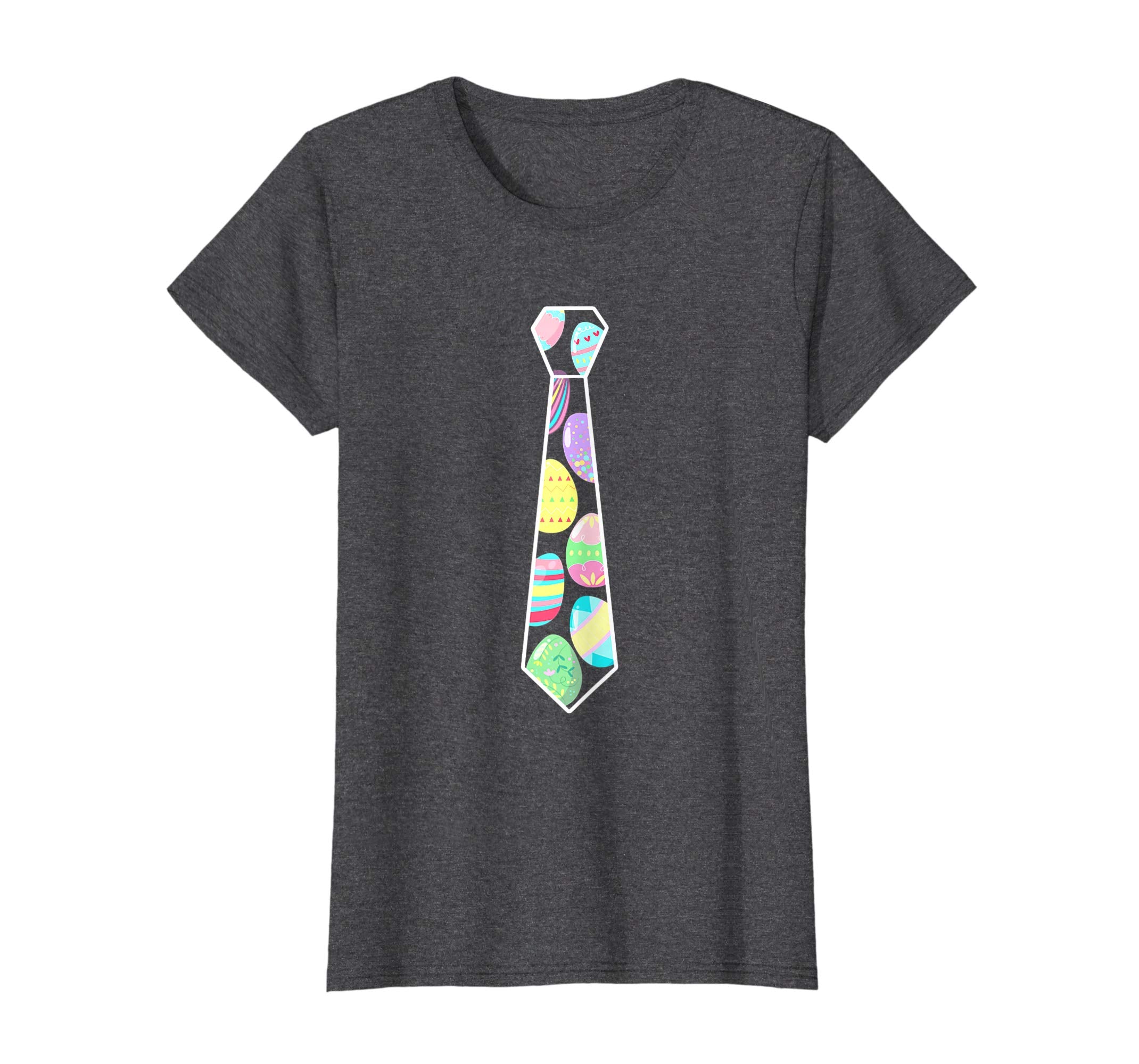 Colorful Neck Tie With Easter Eggs Easter T-Shirt