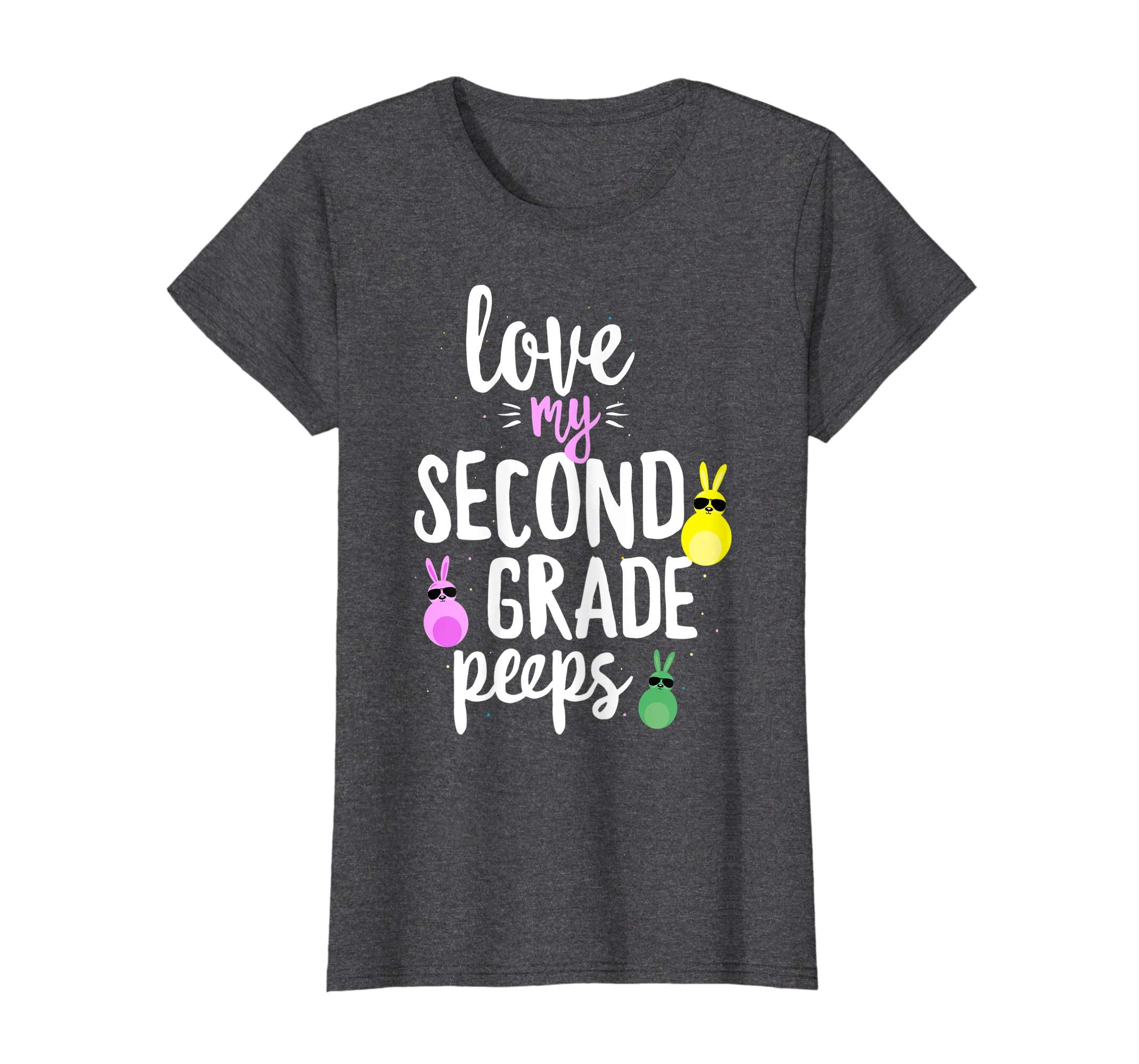 Love My Second Grade Peeps Easter Teacher Bunny T-shirt