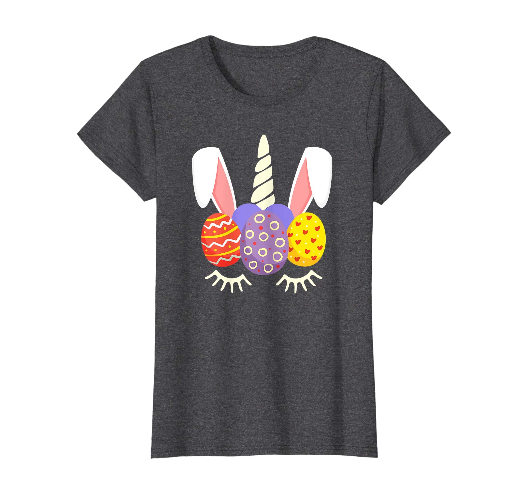Unicorn Bunny Egg Hunt Happy Easter Kids Boys Girls T Shirt