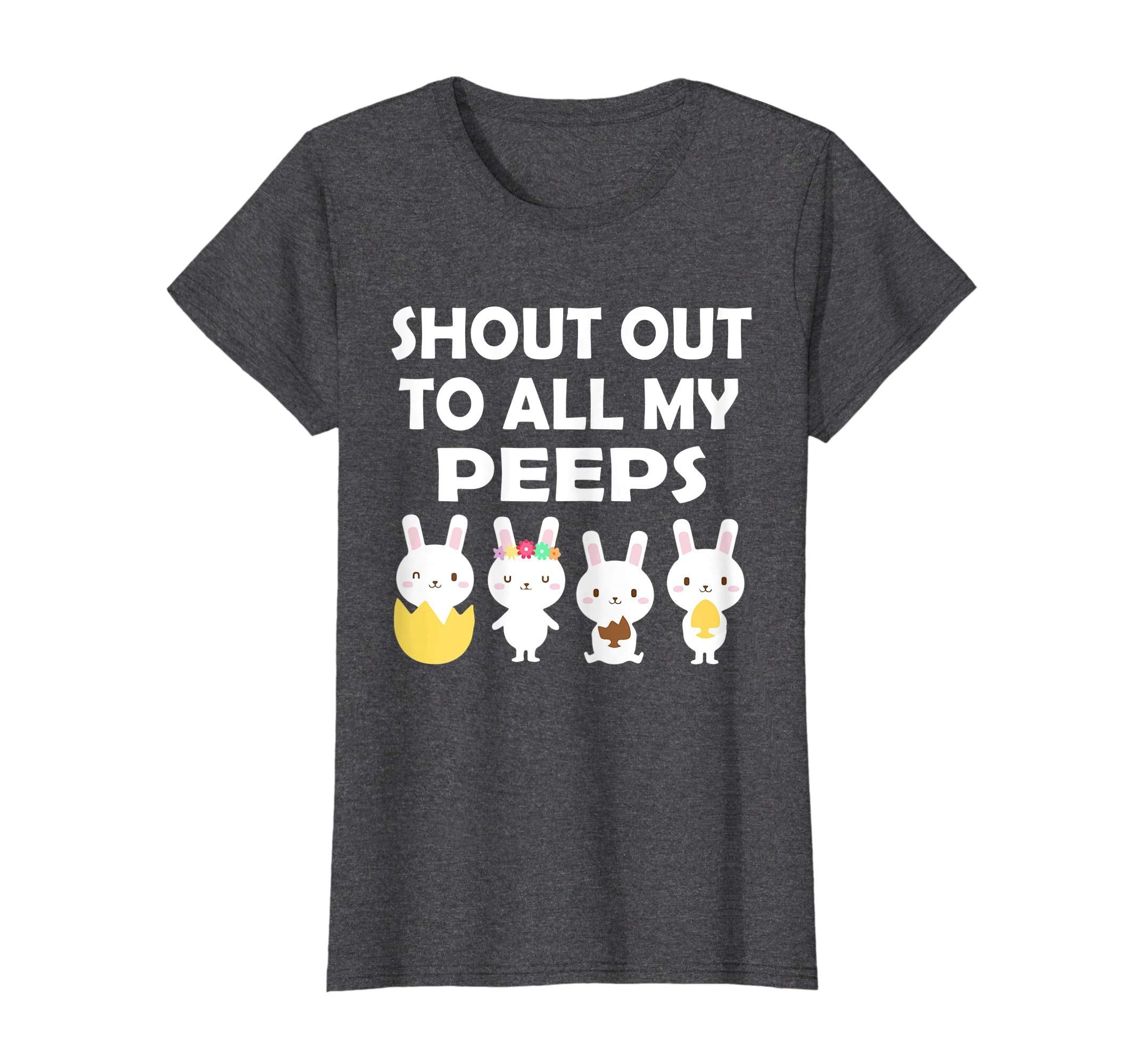 Bunnies Open Easter Eggs Shout Out To All My Peeps Shirt