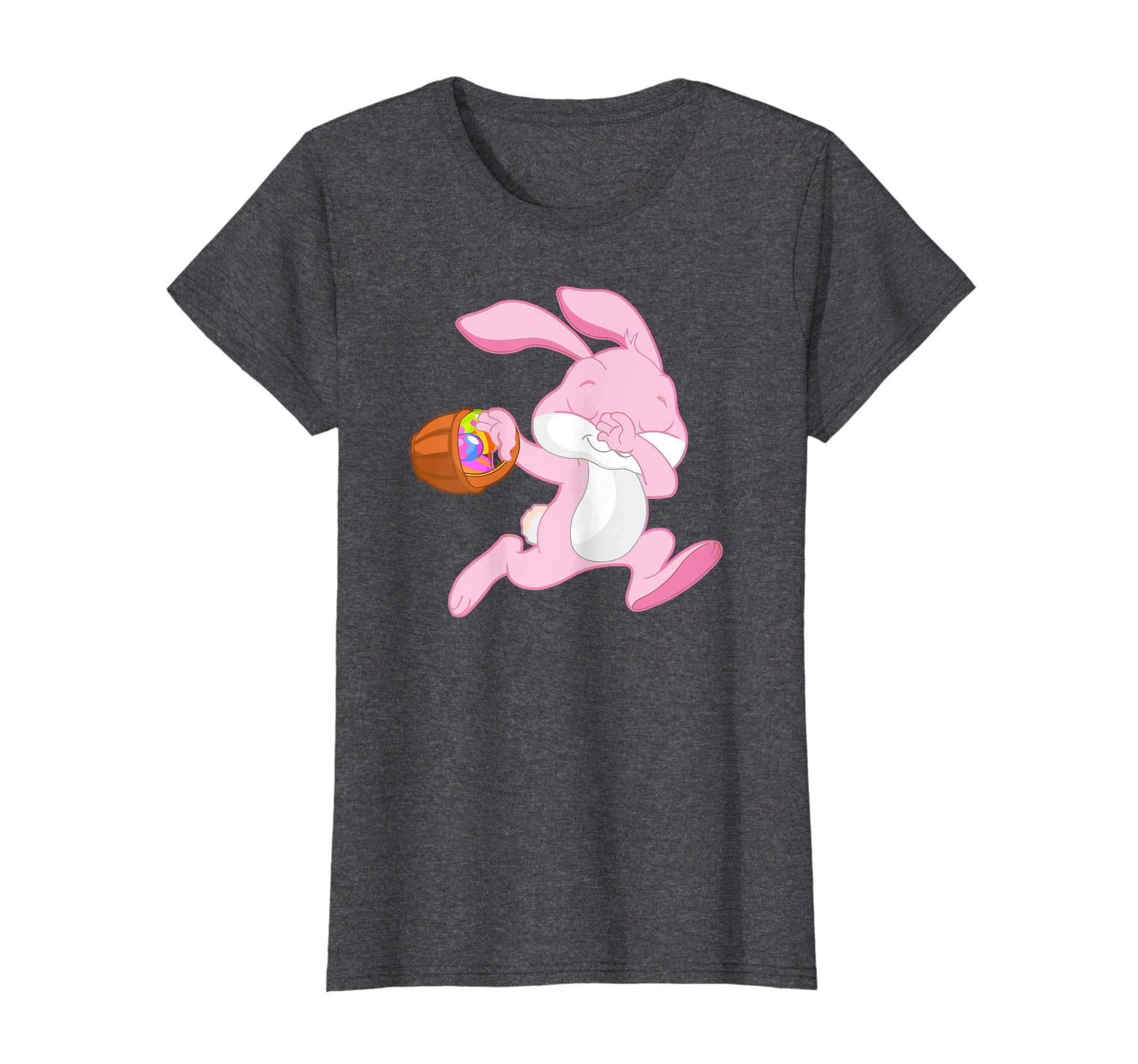 Easter Pink Rabbit Shirt, Cute Running Bunny Tee Gift