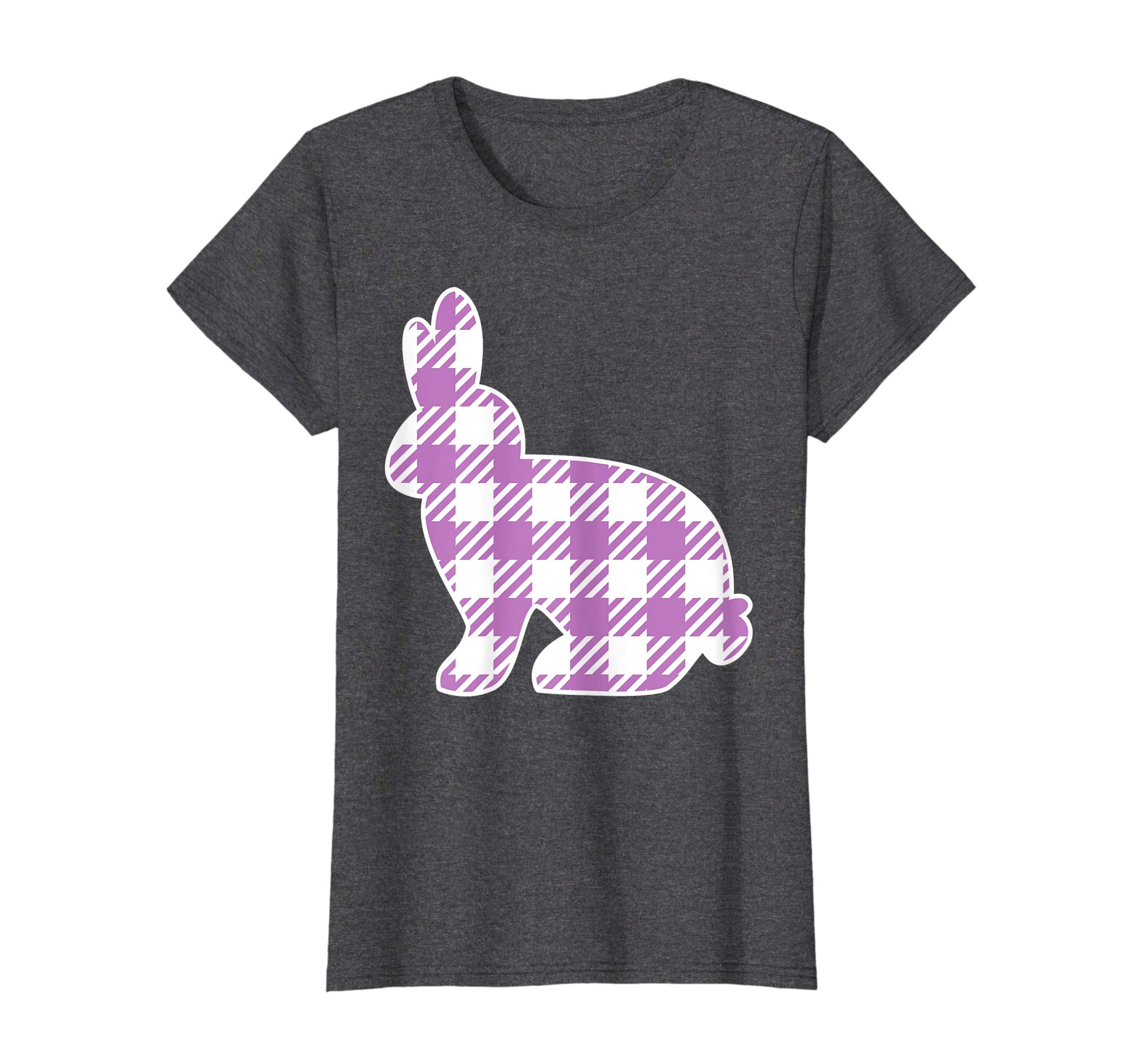 Buffalo Plaid Easter Bunny Shirt for Girls Women Kids Rabbit