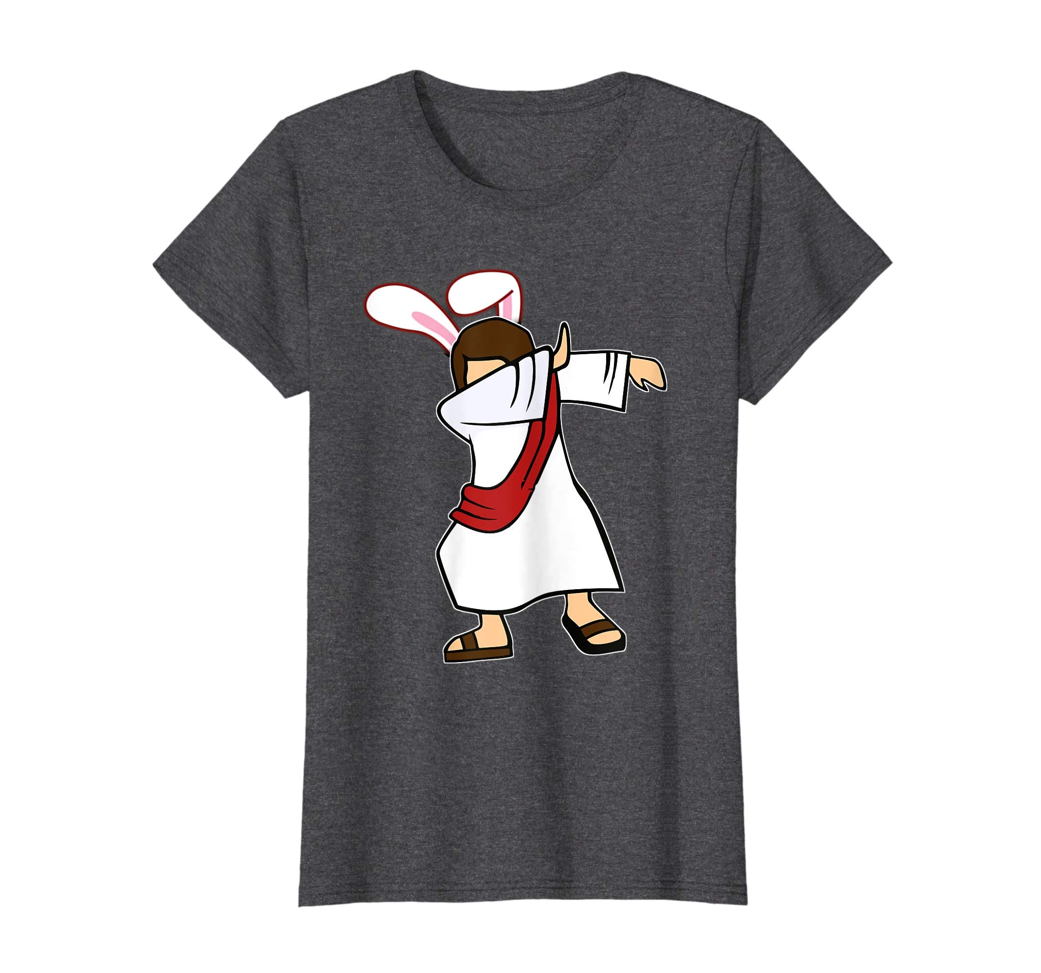 Easter Bunny Dabbing Jesus Tshirt Rabbit Ears Christian Gift