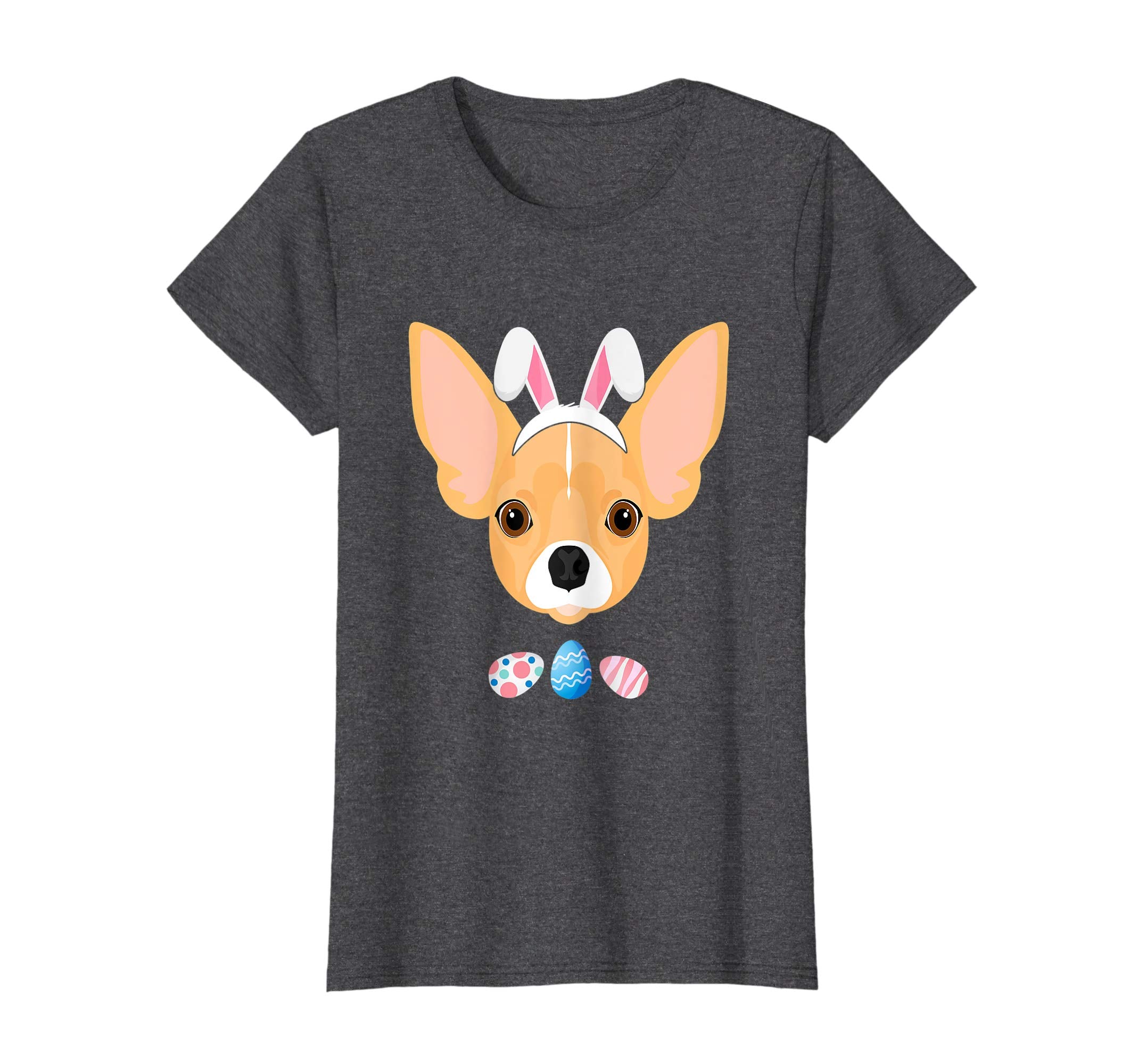 Funny Easter Chihuahua With Bunny Ears And Eggs T Shirt