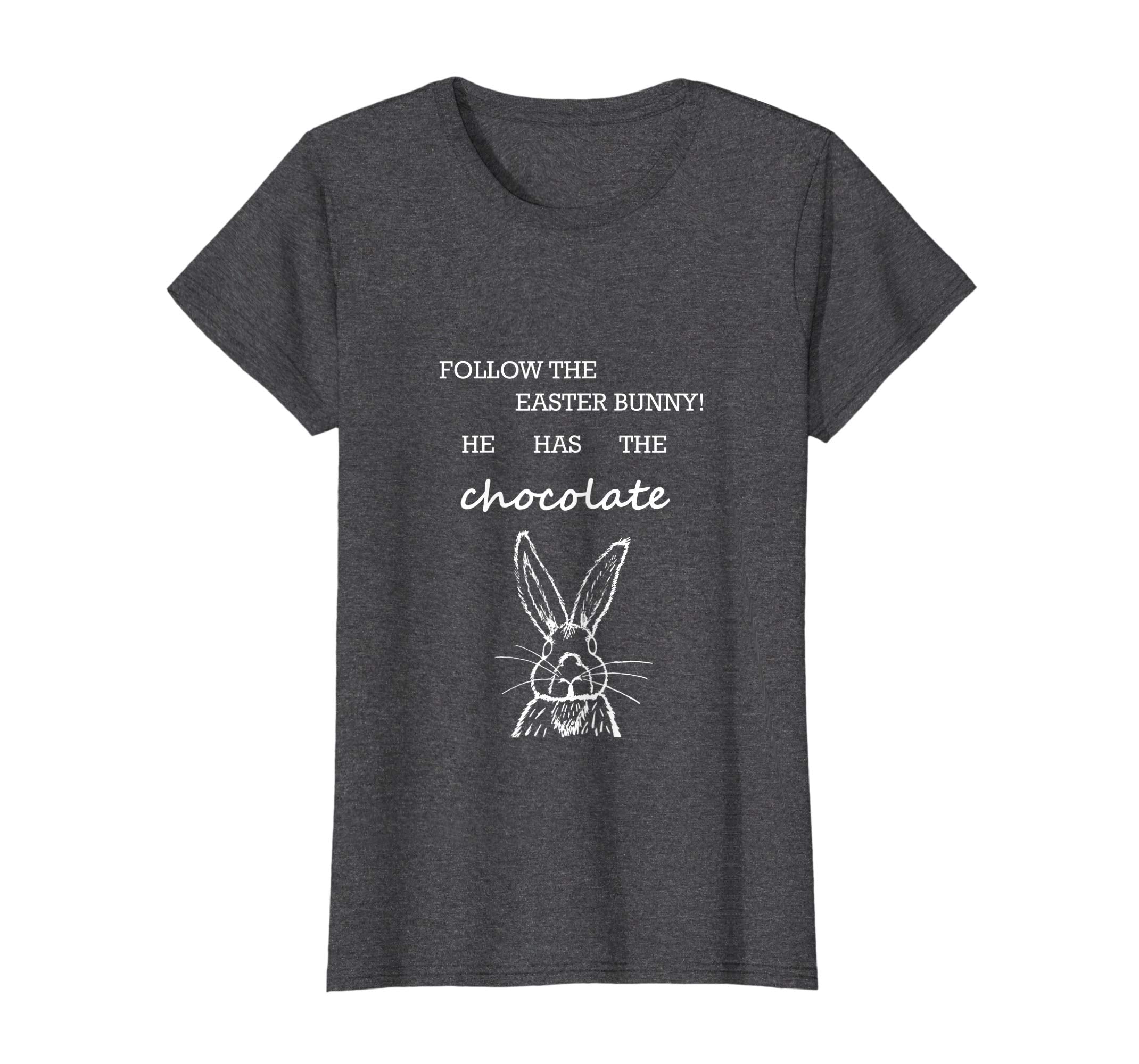Follow the easter bunny gift idea t-shirt for men women kids