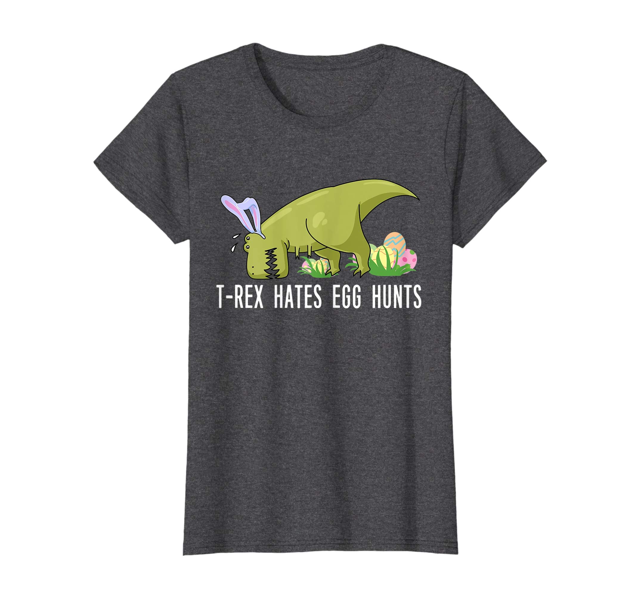 Funny Dinosaur Easter Bunny T Shirt T-Rex Gift for Boy Girl