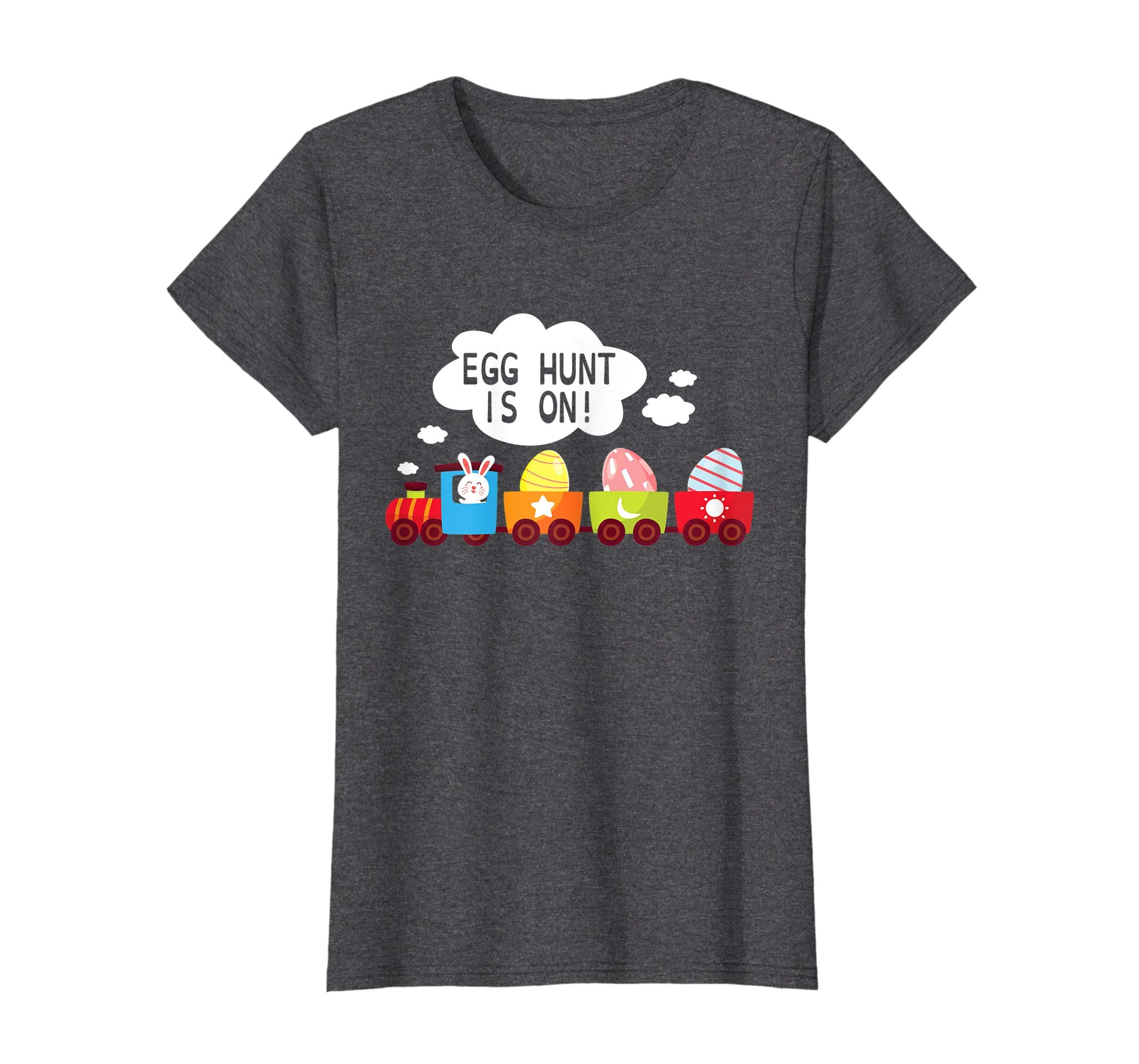 Bunny Driving Train Carry Easter Eggs Shirt Egg Hunt Is On
