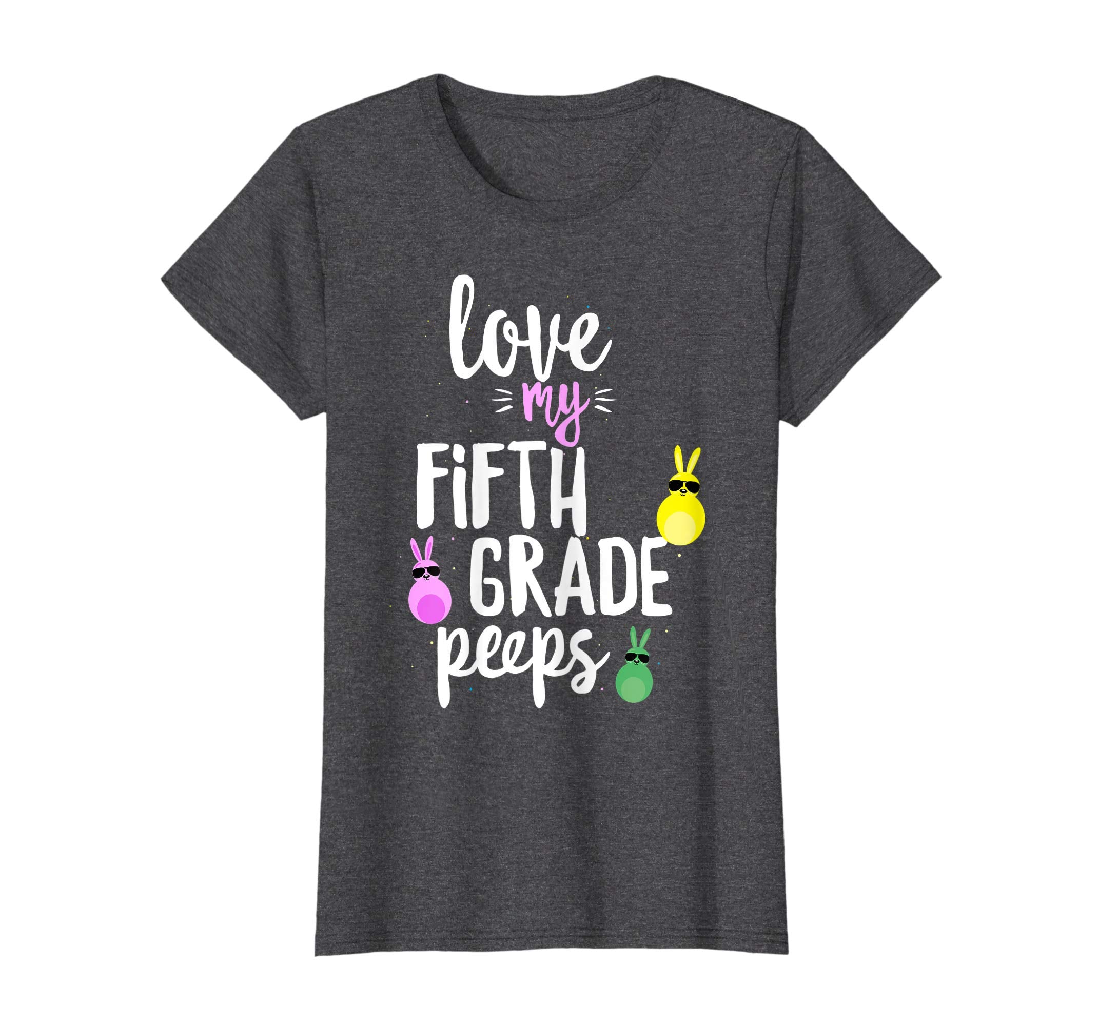 Love My Fifth Grade Peeps Easter Teacher Bunny T-shirt