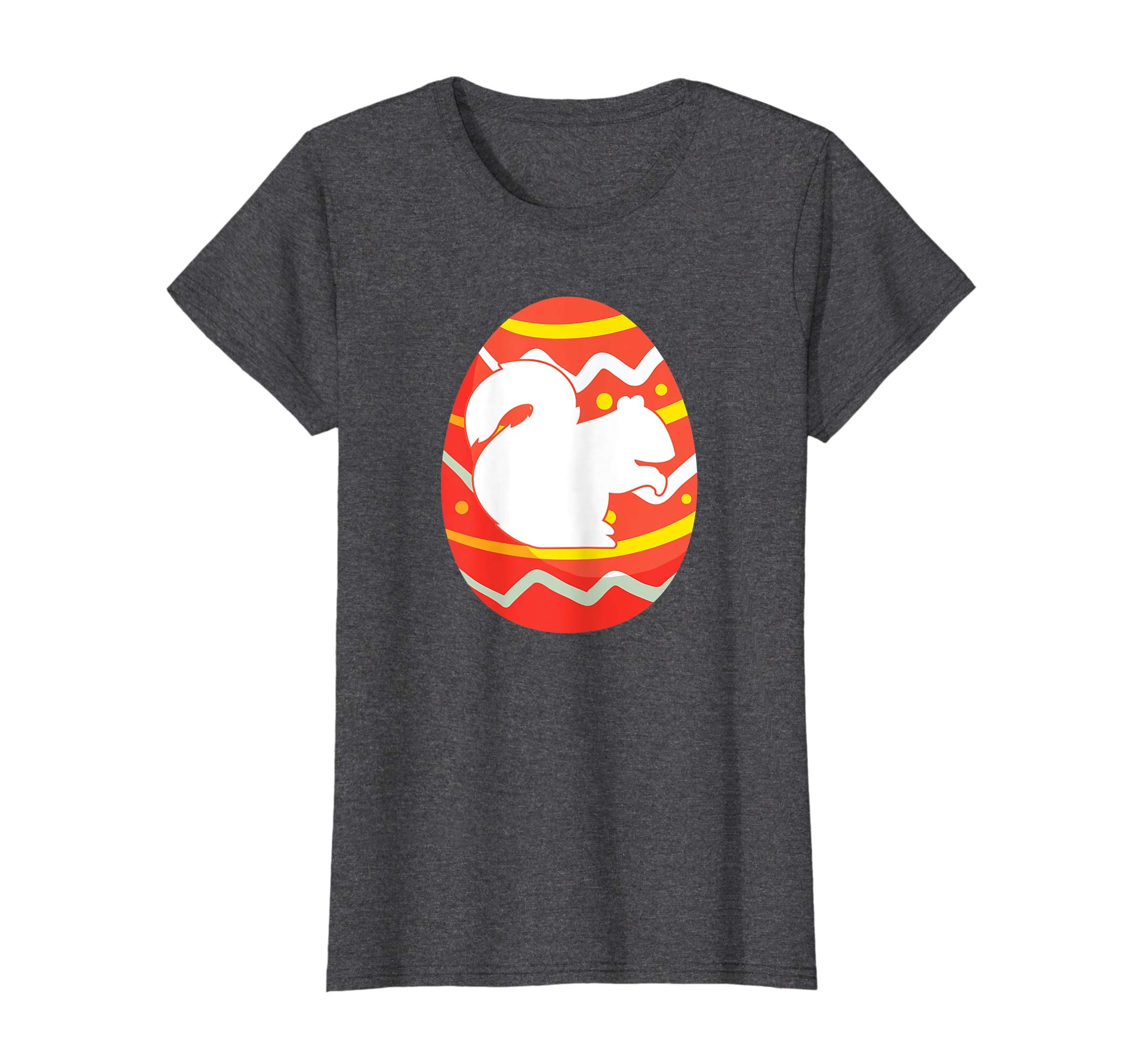 Squirrel Happy Easter Egg Bunny T-Shirt for Kids Boys Girls