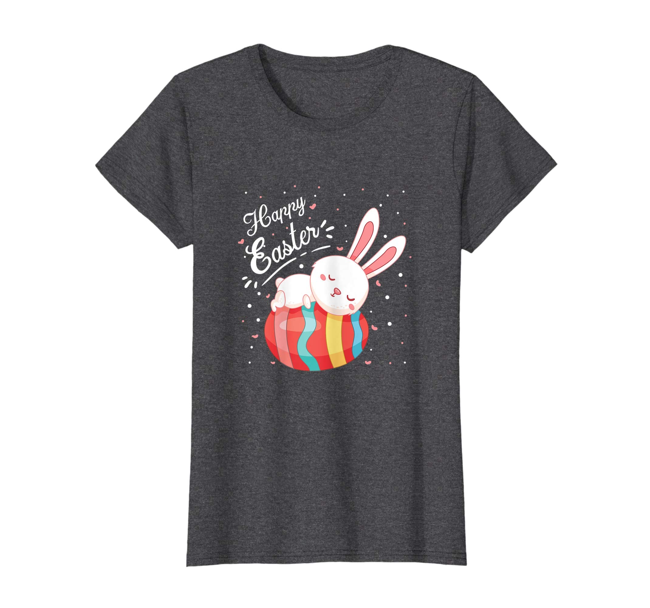 Happy Easter Bunny Tee T Shirt With Easter Eggs Tee