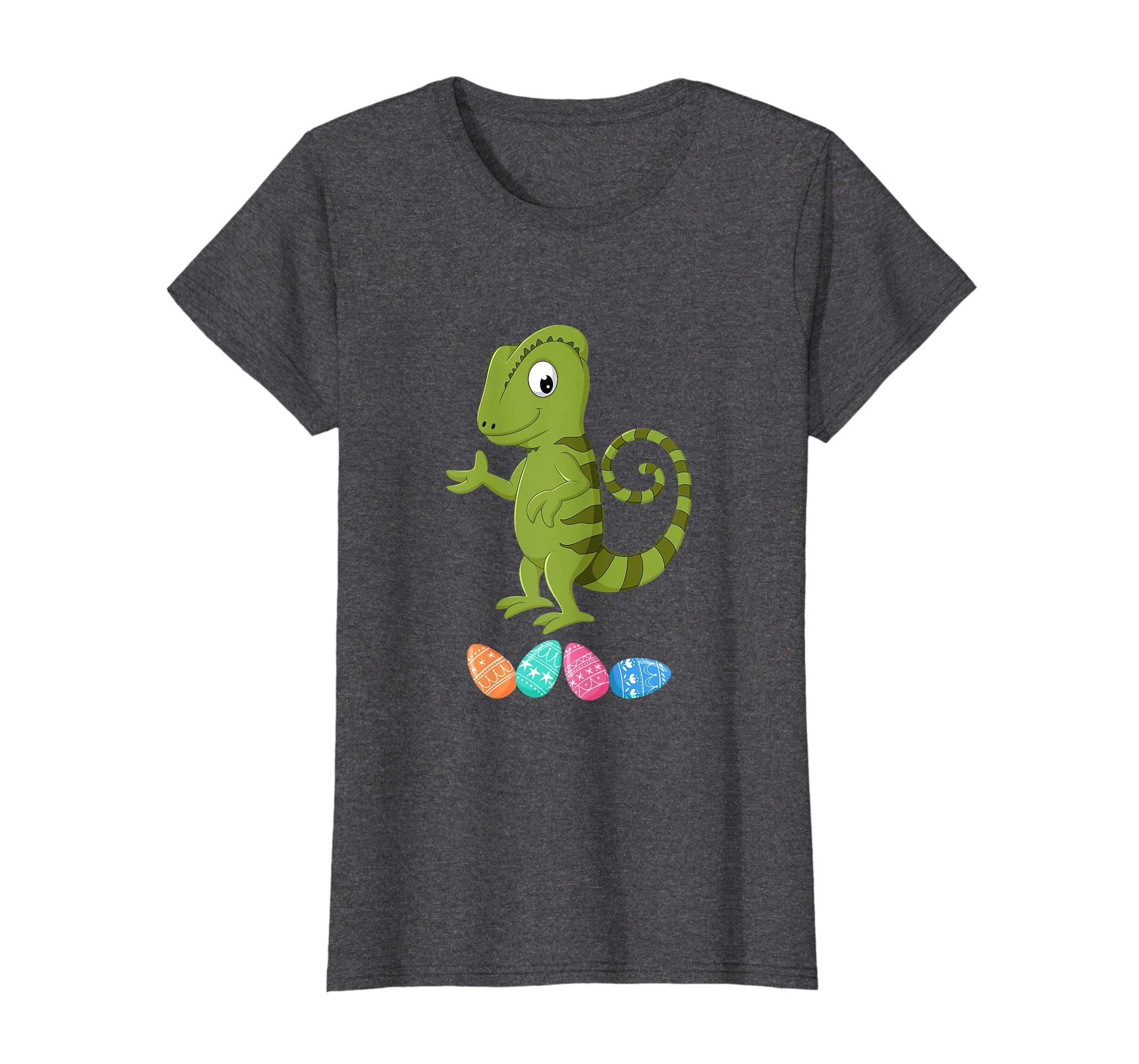 Funny Easter Chameleon With Bunny Ears And Eggs T Shirt
