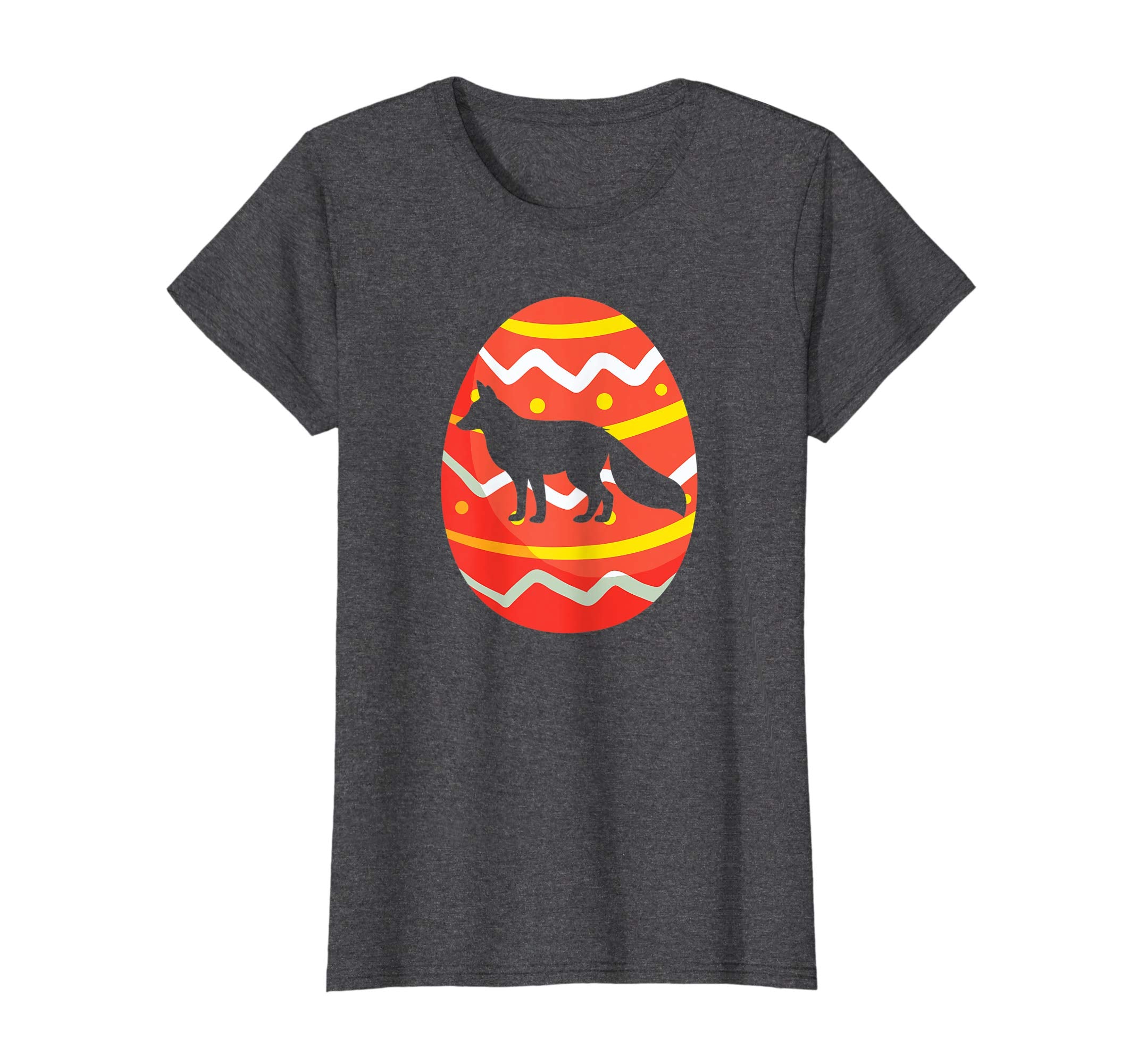 Happy Fox Easter Egg Bunny T-Shirt for Kids Boys Girls