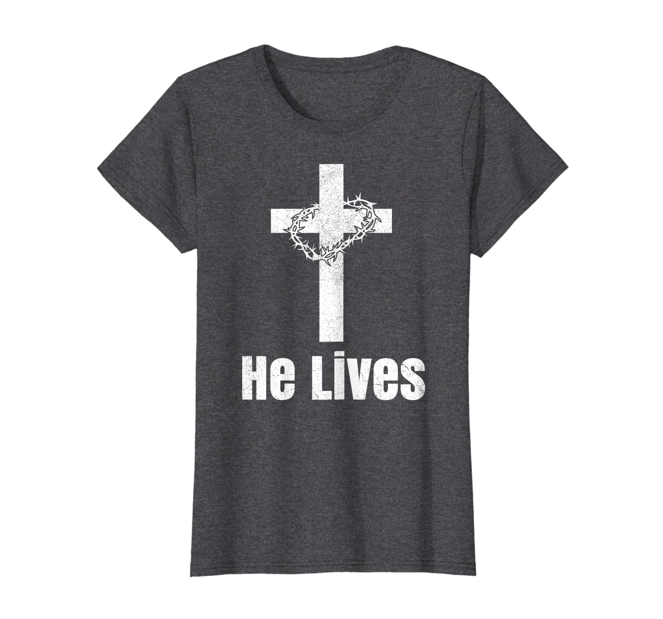 He Lives Easter Religious Christian Jesus Cross T Shirt