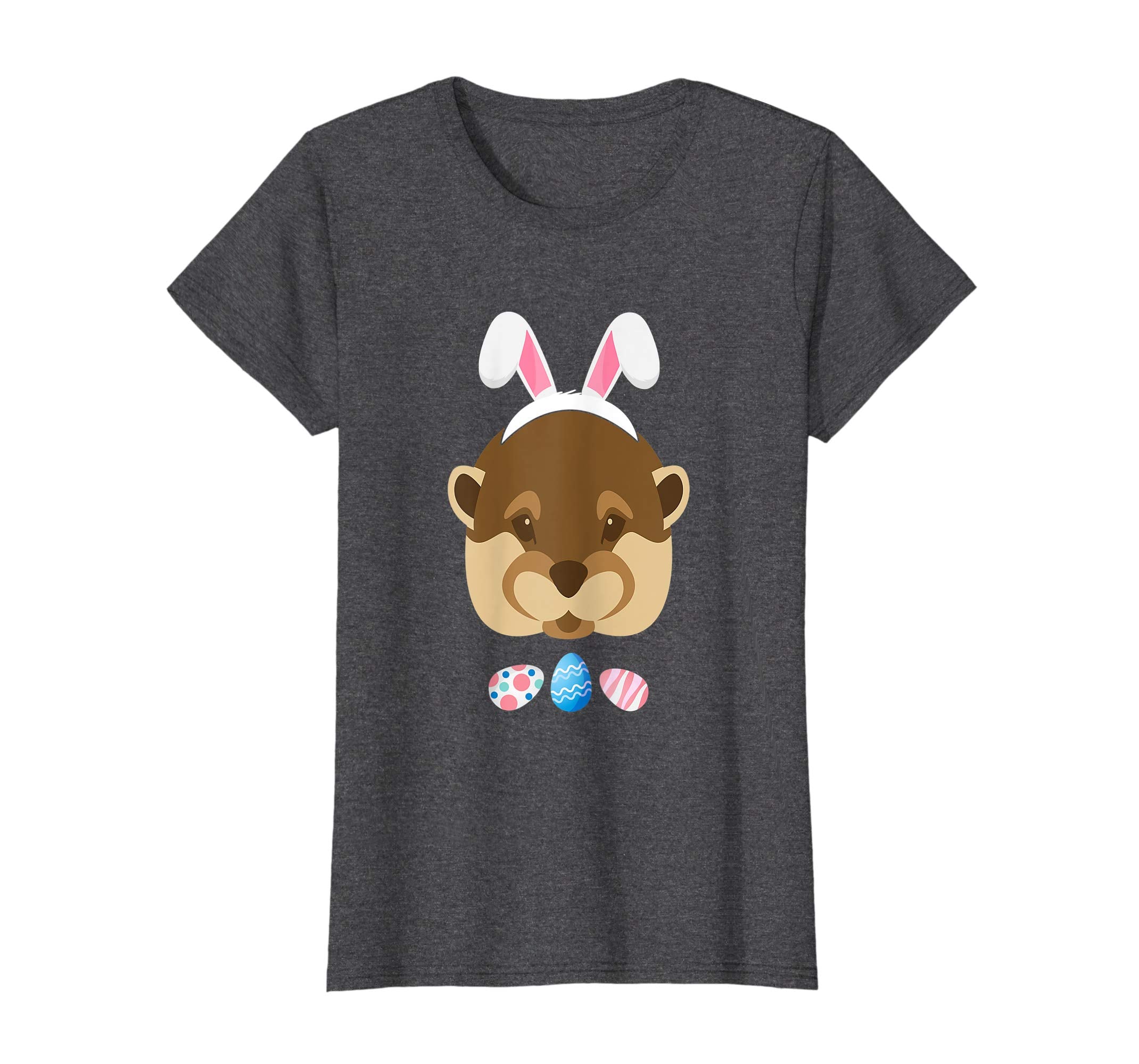 Funny Easter Otter With Bunny Ears And Eggs T Shirt