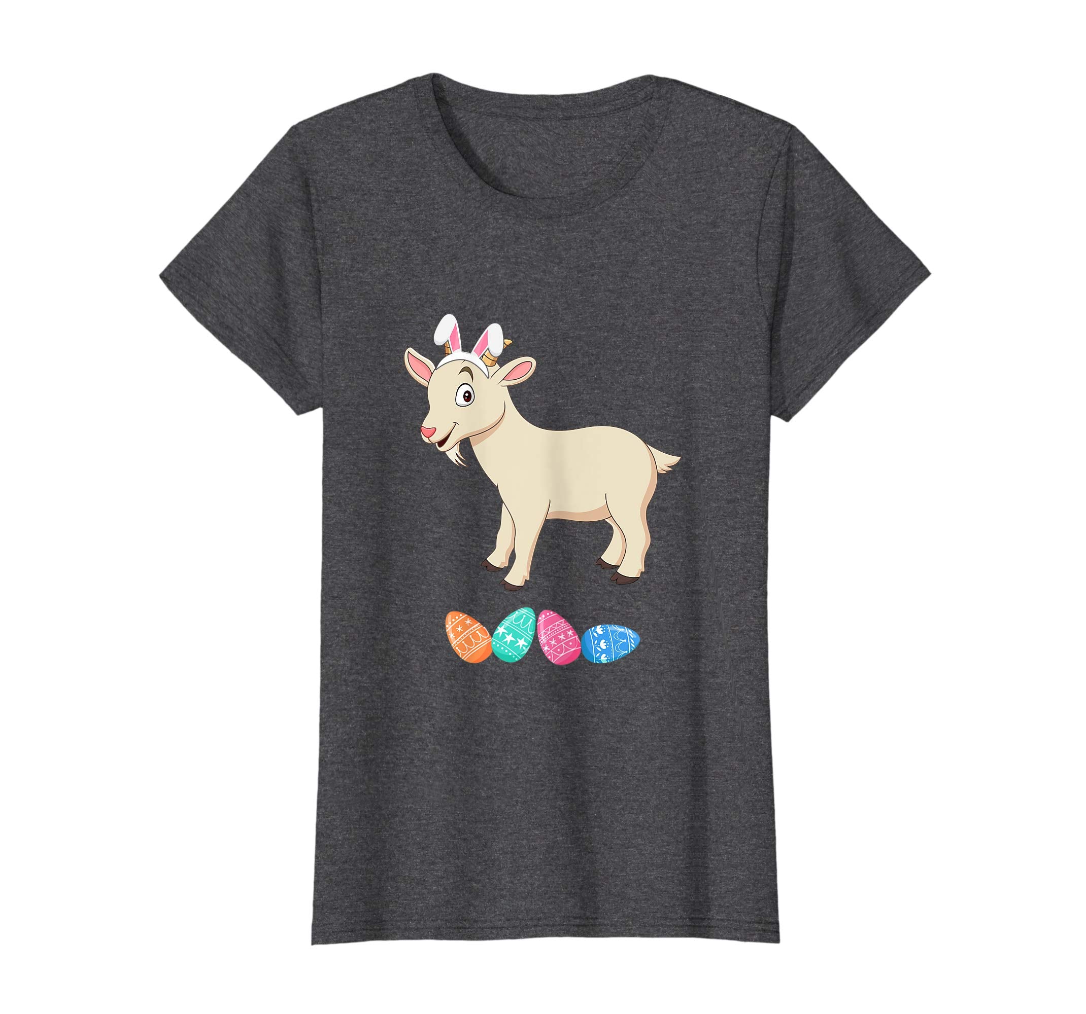 Funny Easter Goat With Bunny Ears And Eggs T Shirt