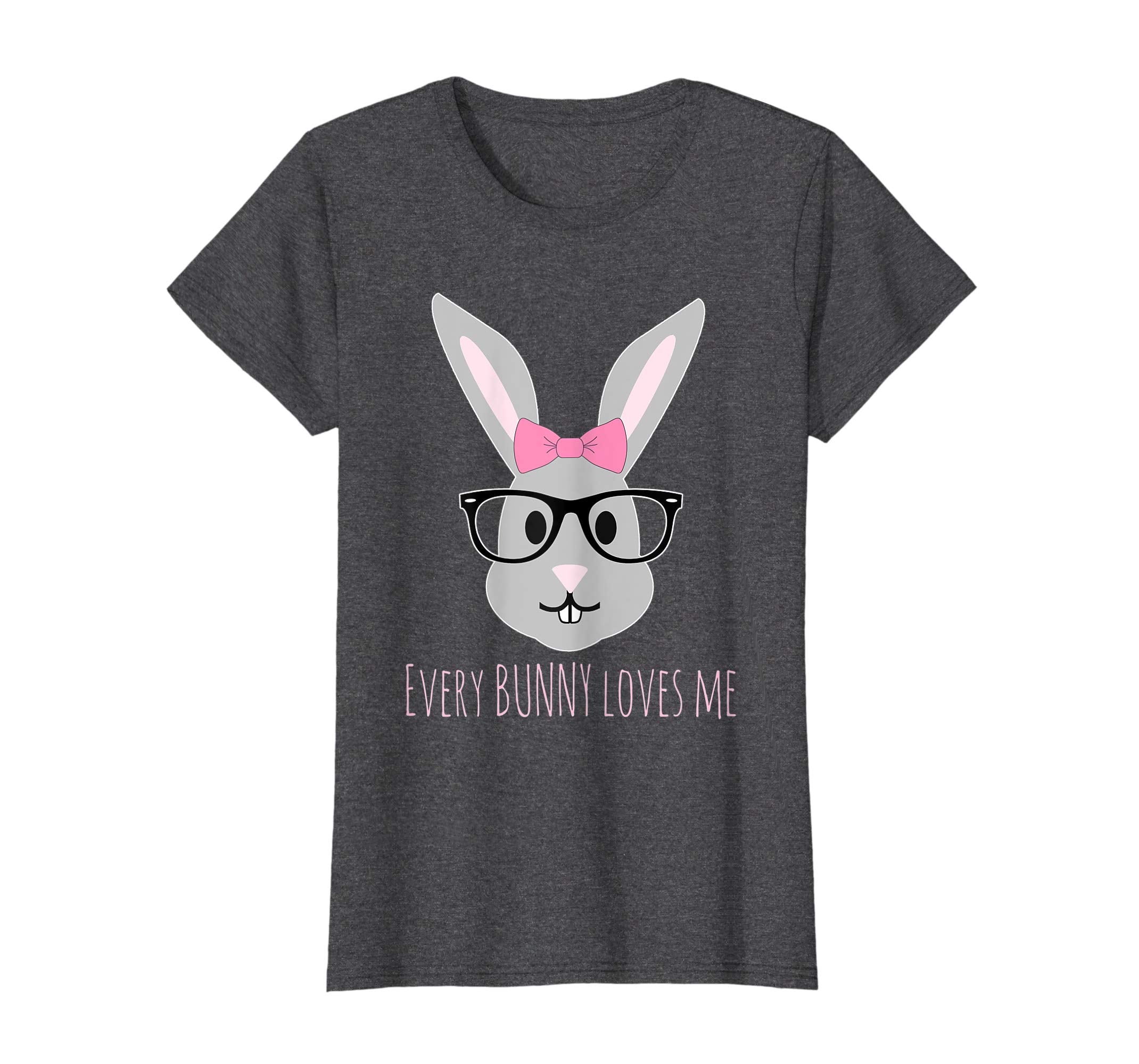 Happy Easter T-Shirt Cute Girl Bunny with Glasses TShirt