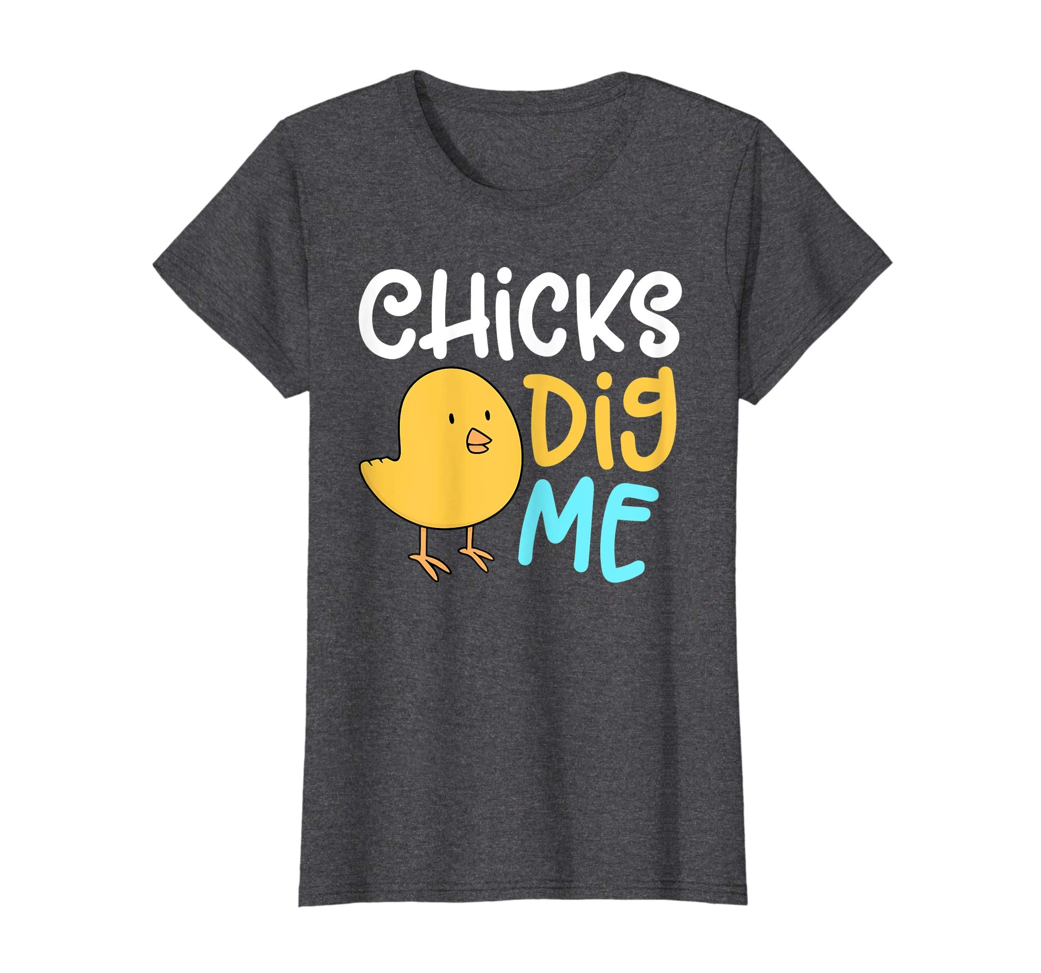 Chicks Dig Me Egg Hunt Happy Easter Kids Boys Girls T Shirt
