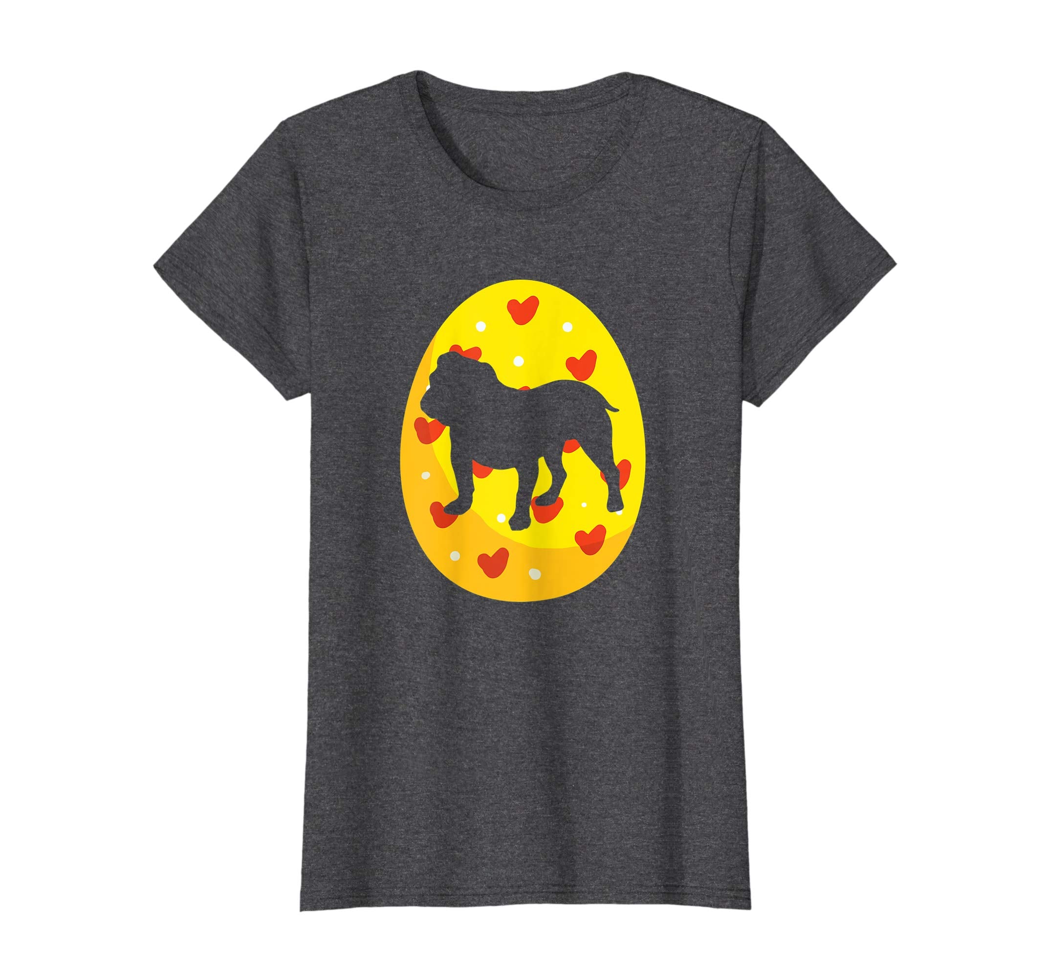 Bulldog Easter Bunny Egg T-Shirt Dog Easter Gift