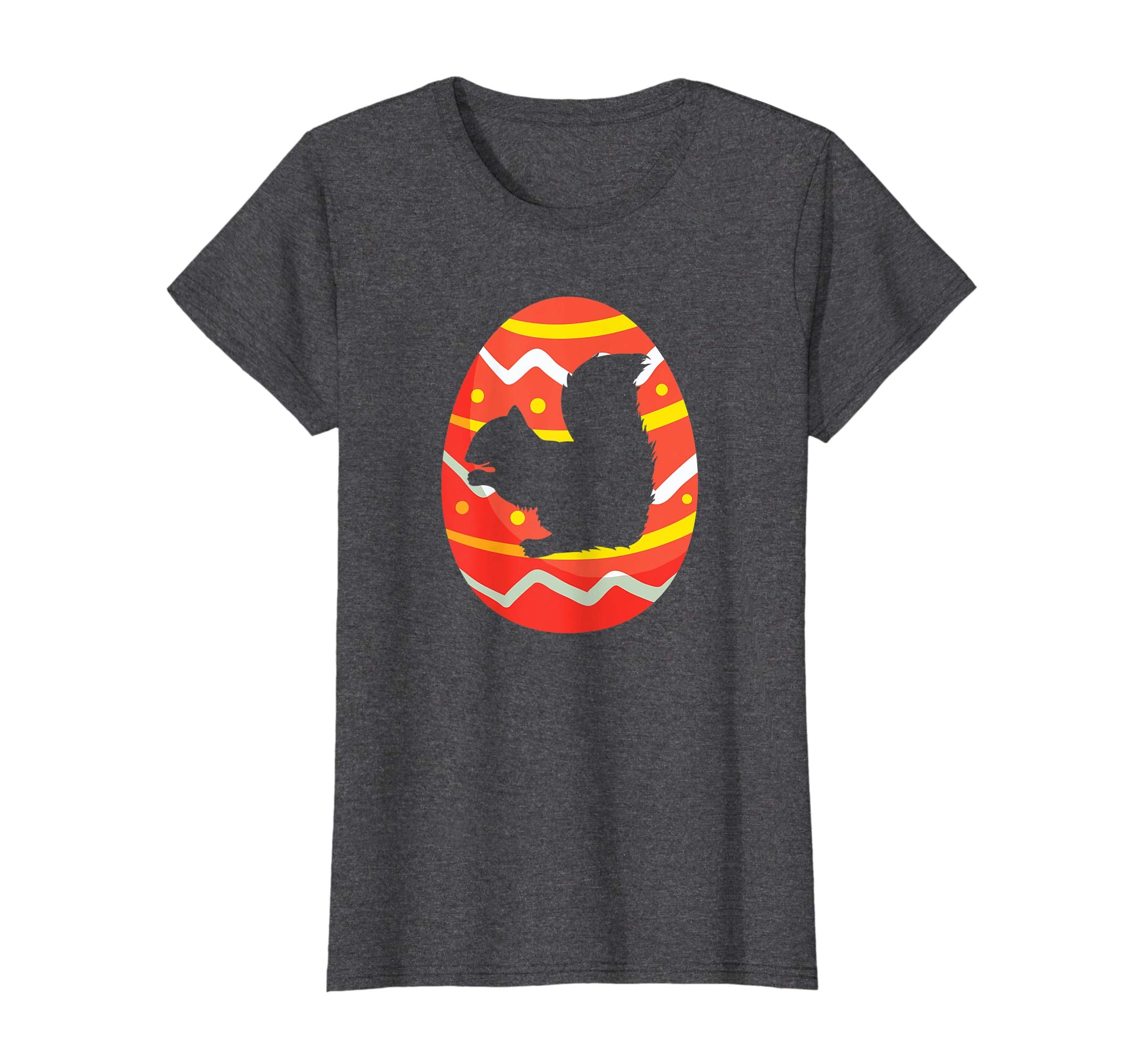 Happy Squirrel Easter Egg Bunny T-Shirt for Kids Boys Girls