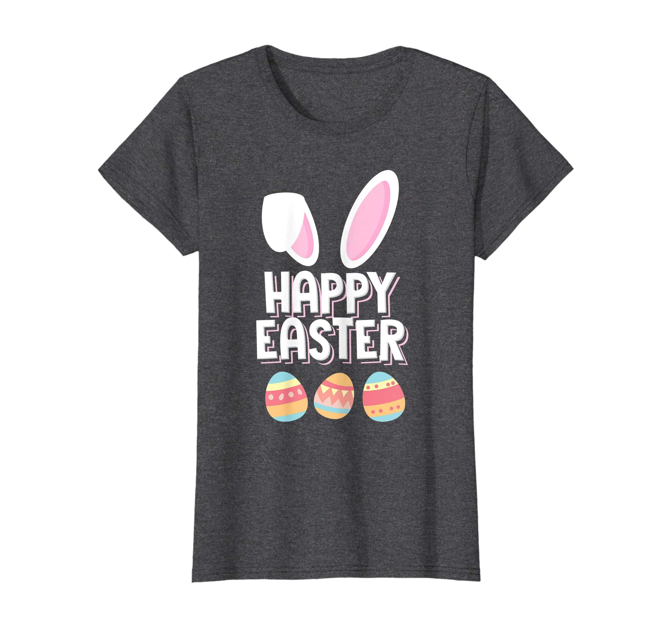 Happy Easter Shirt Funny Bunny Colorful Eggs Hunt T-Shirt