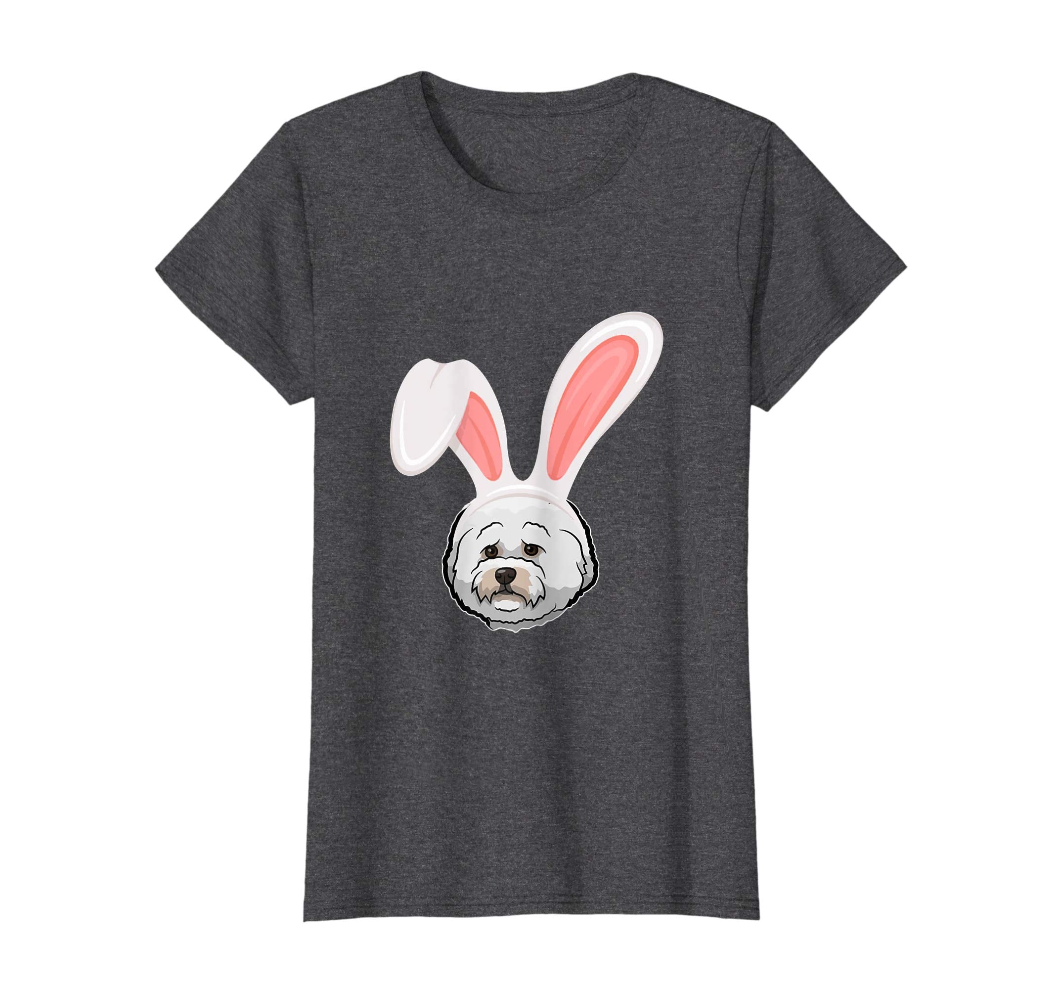 Bichons Frise Dressed As Easter Bunny With Rabbit Ears Shirt