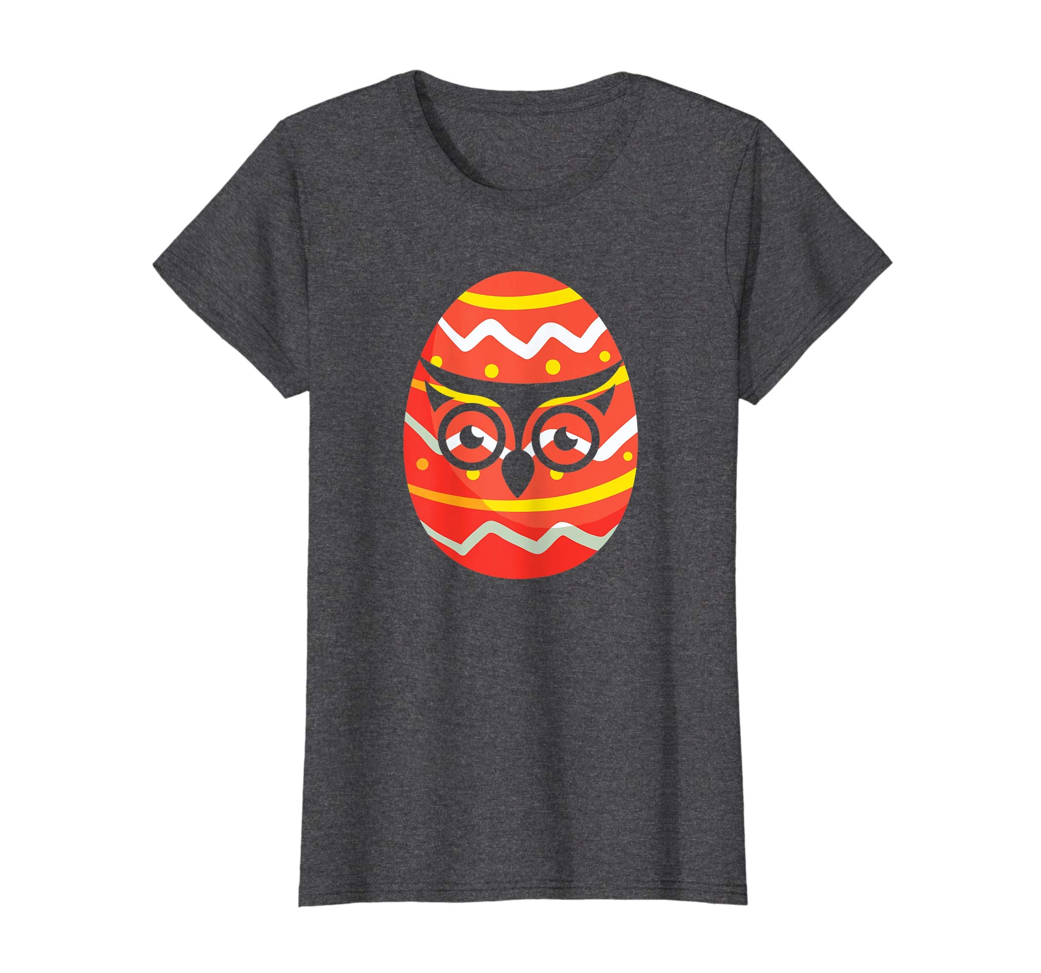 Happy Owl Easter Bunny Egg T-Shirt for Kids Boys Girls