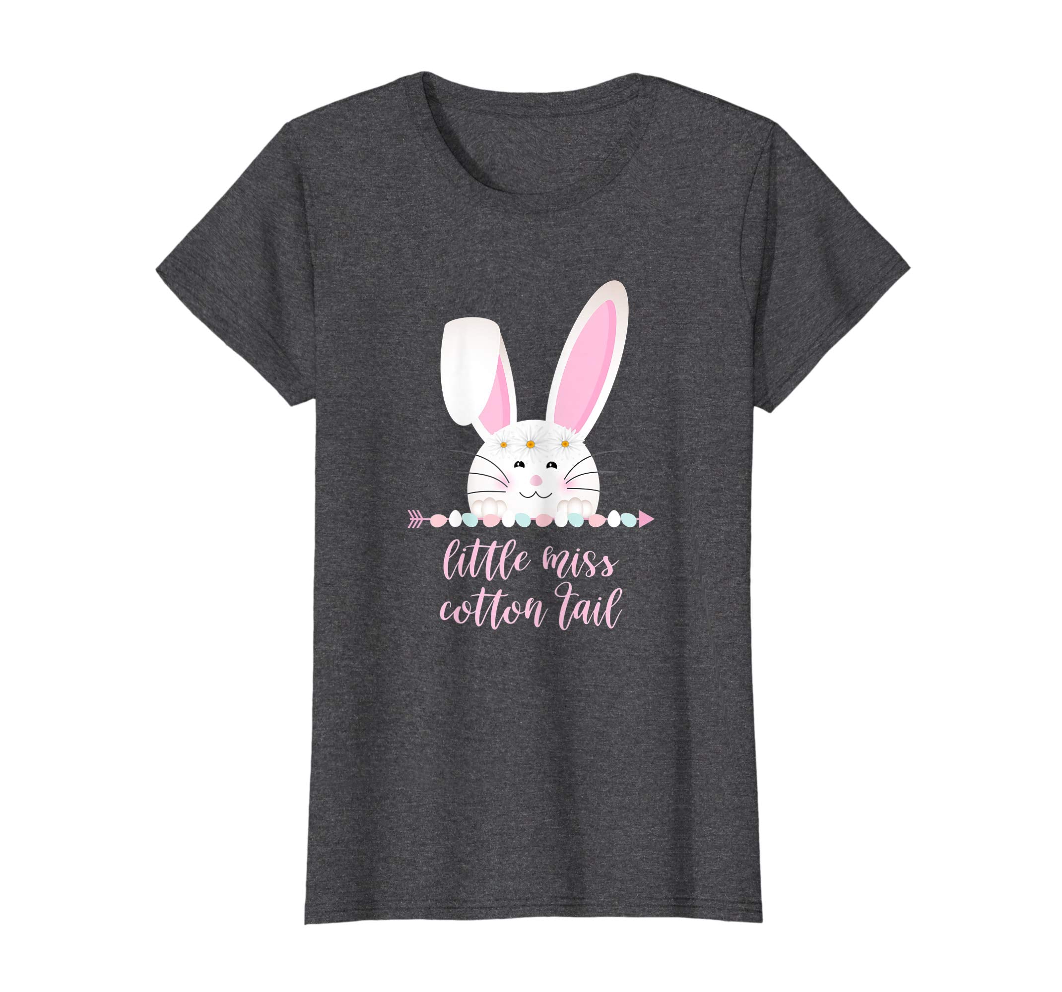 Little Miss Cotton Tail Easter Bunny T-Shirt for Girls Women