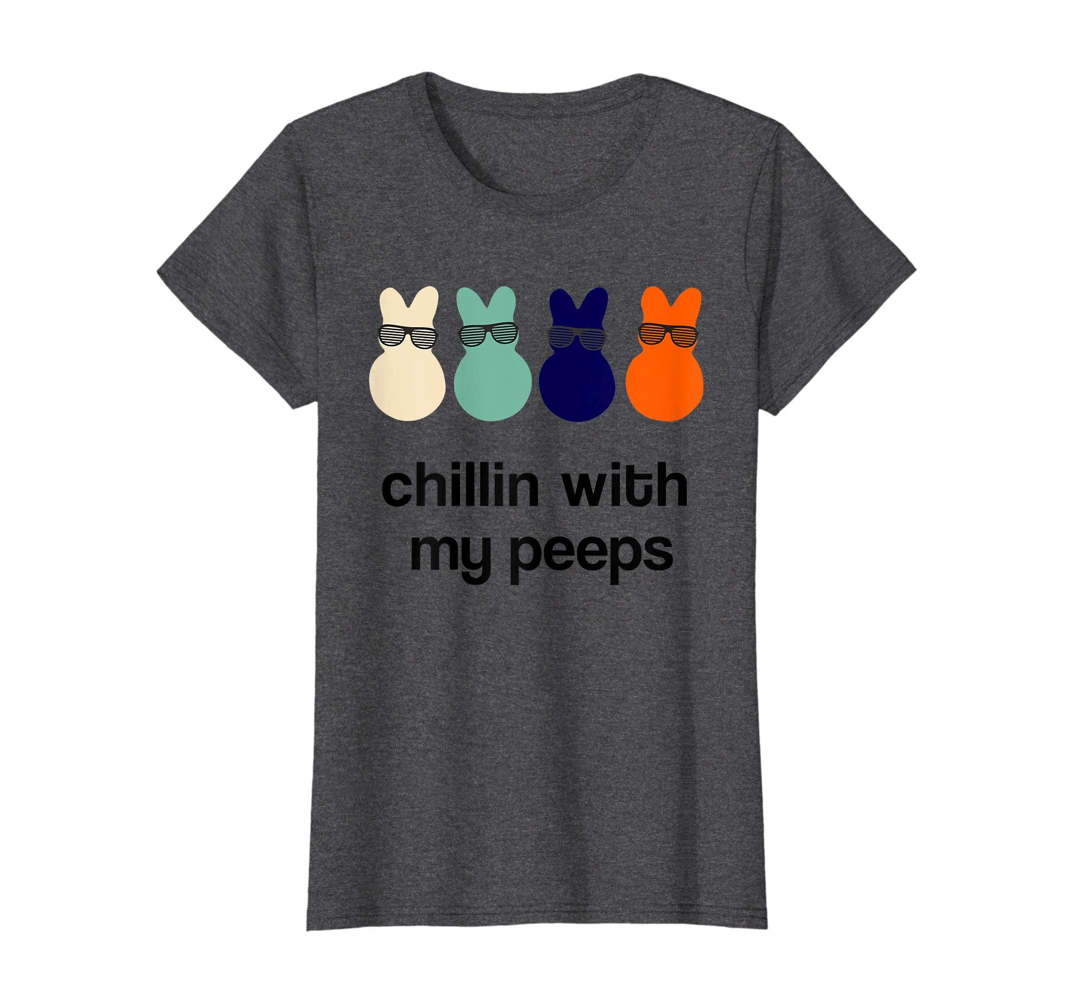 Chillin With My Peeps Funny Easter Bunny Cool Shades T-Shirt