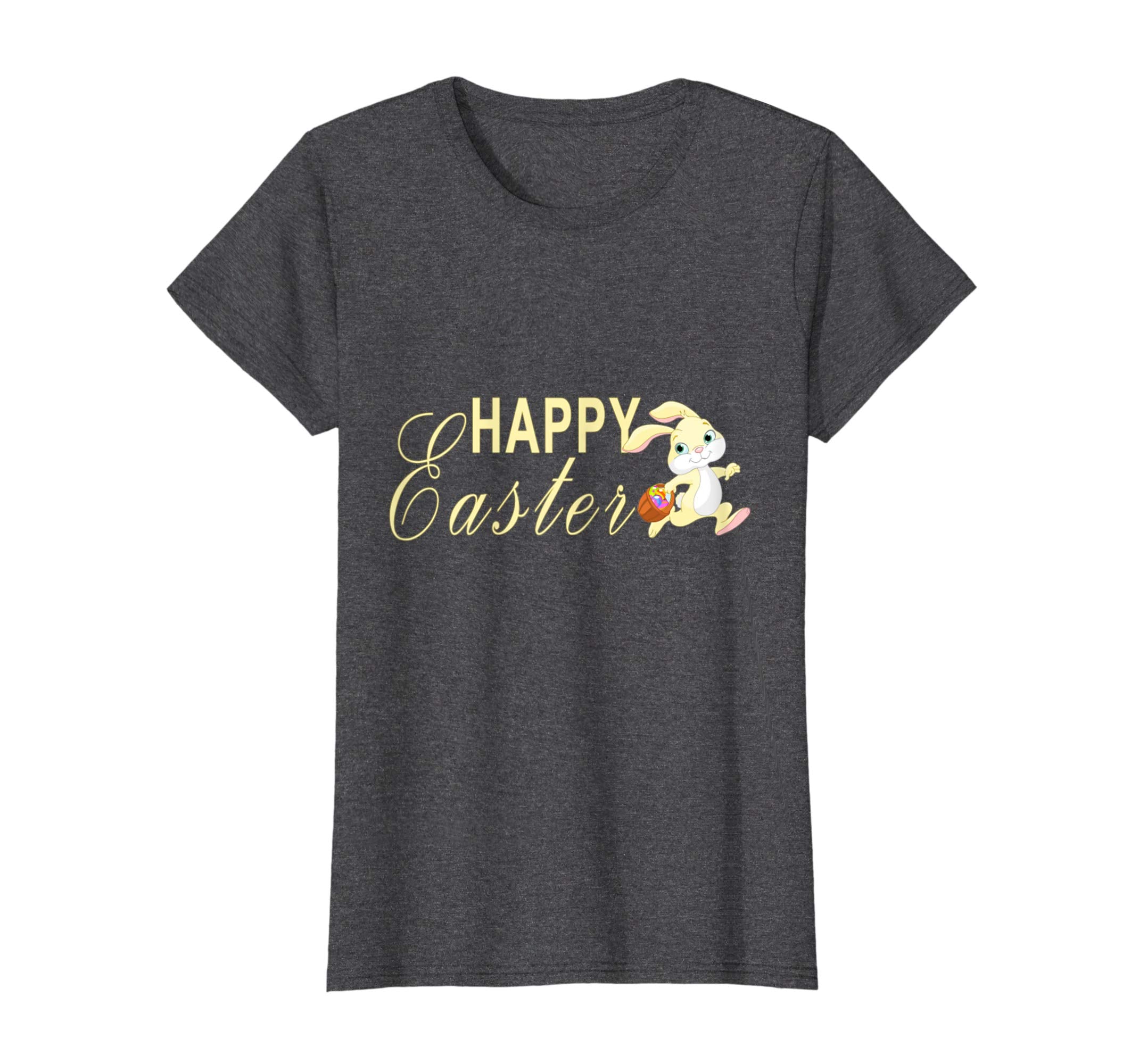 Tee-Happy Easter day Cute Bunny rabbit t shirt eggs gift