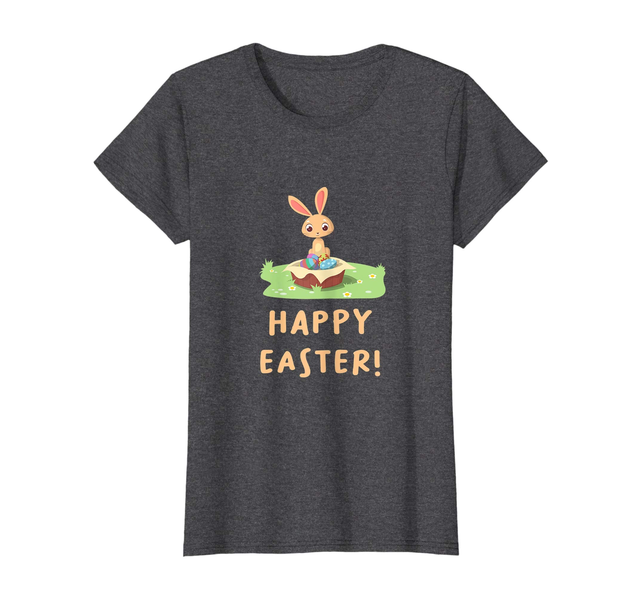 &quot;Happy Easter!&quot; Cute Bunny With Easter Eggs T-Shirt