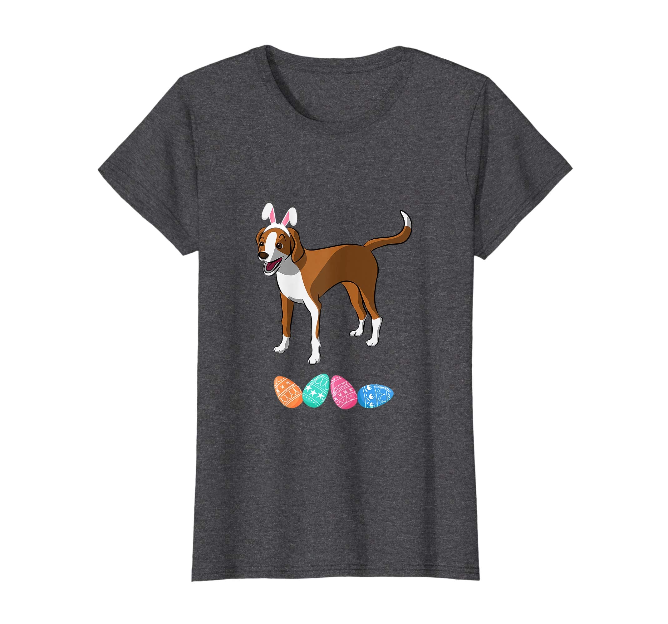 Funny Easter Foxhound With Bunny Ears And Eggs T Shirt