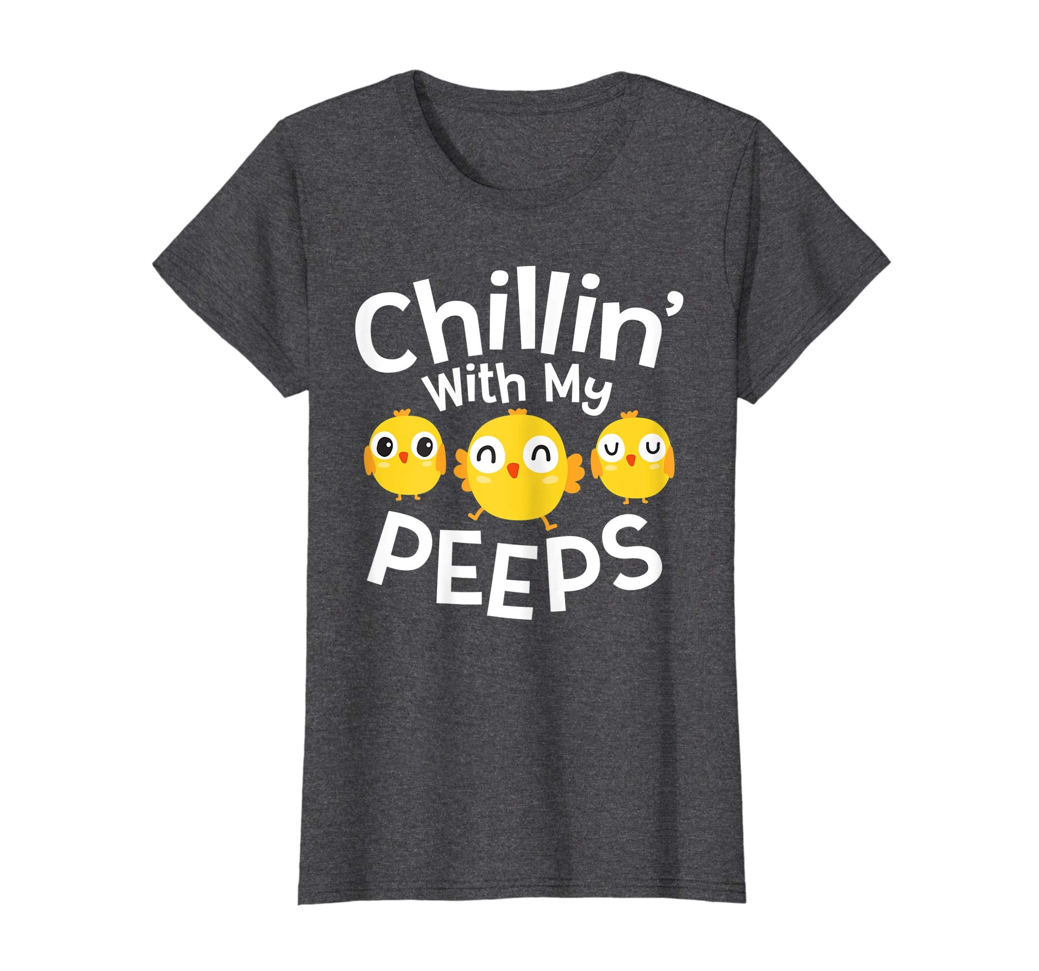 Chillin With My Peeps Happy Easter Kids Boys Girls T Shirt