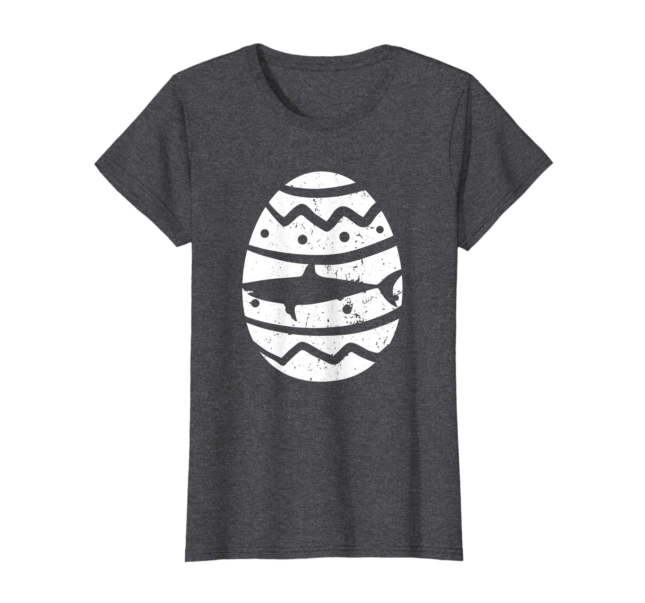 Vintage Shark Easter Egg T-Shirt Shark Easter Gift