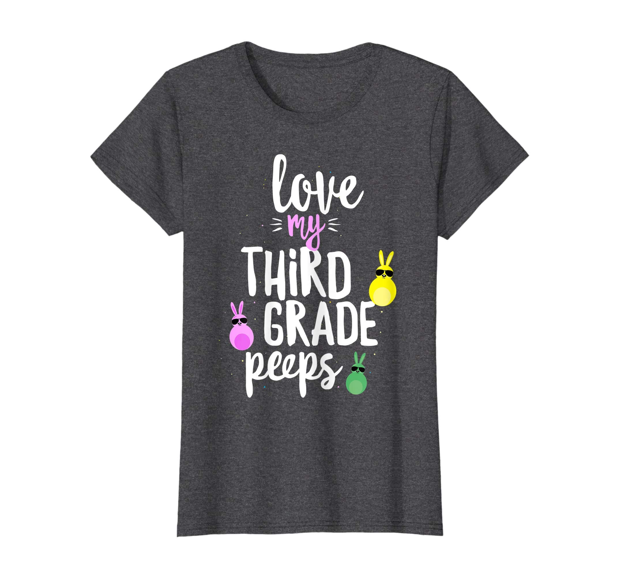 Love My Third Grade Peeps Easter Teacher Bunny T-shirt