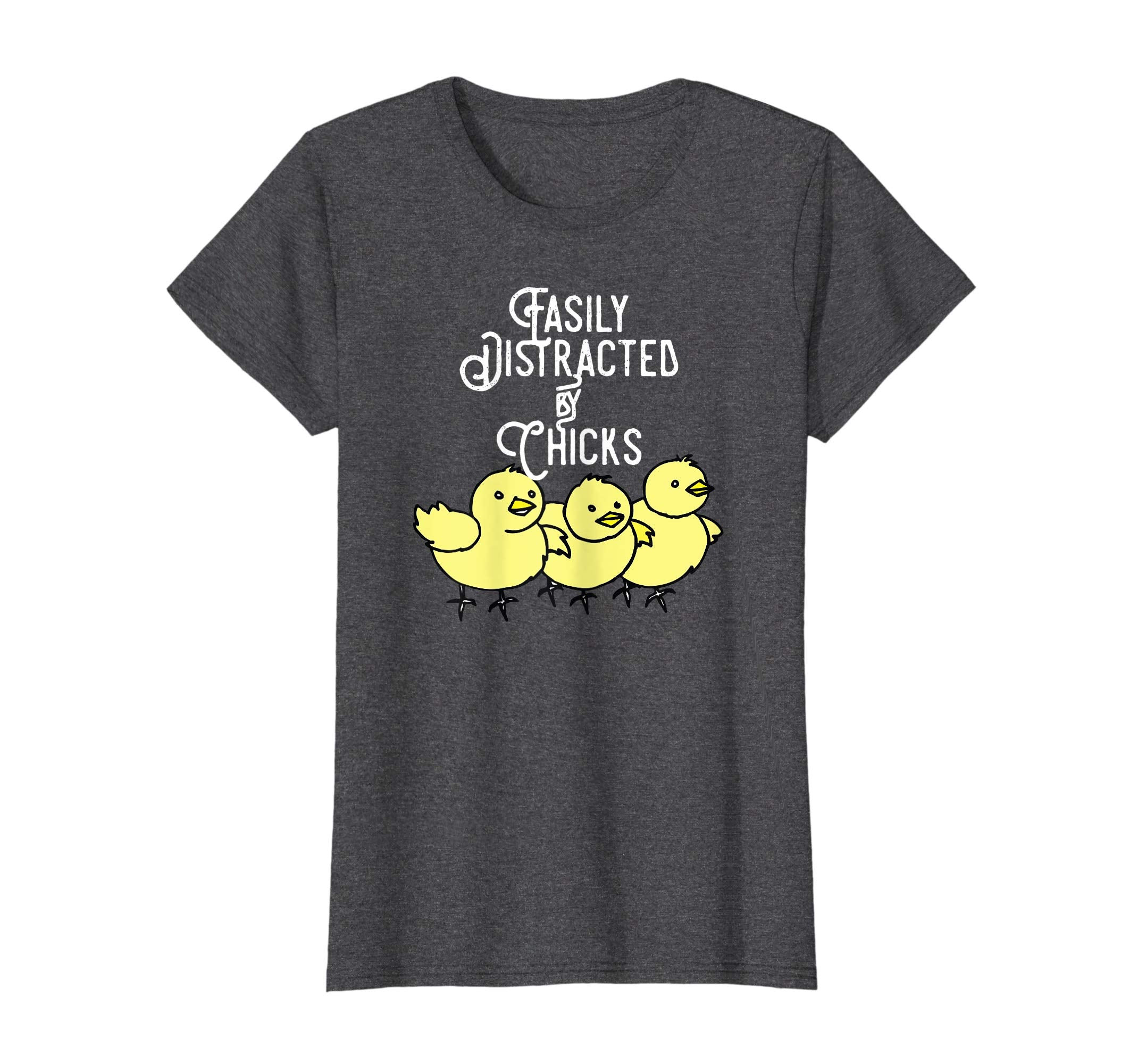 Easily Distracted by Chicks Tshirt Easter Peep Chicks Gift
