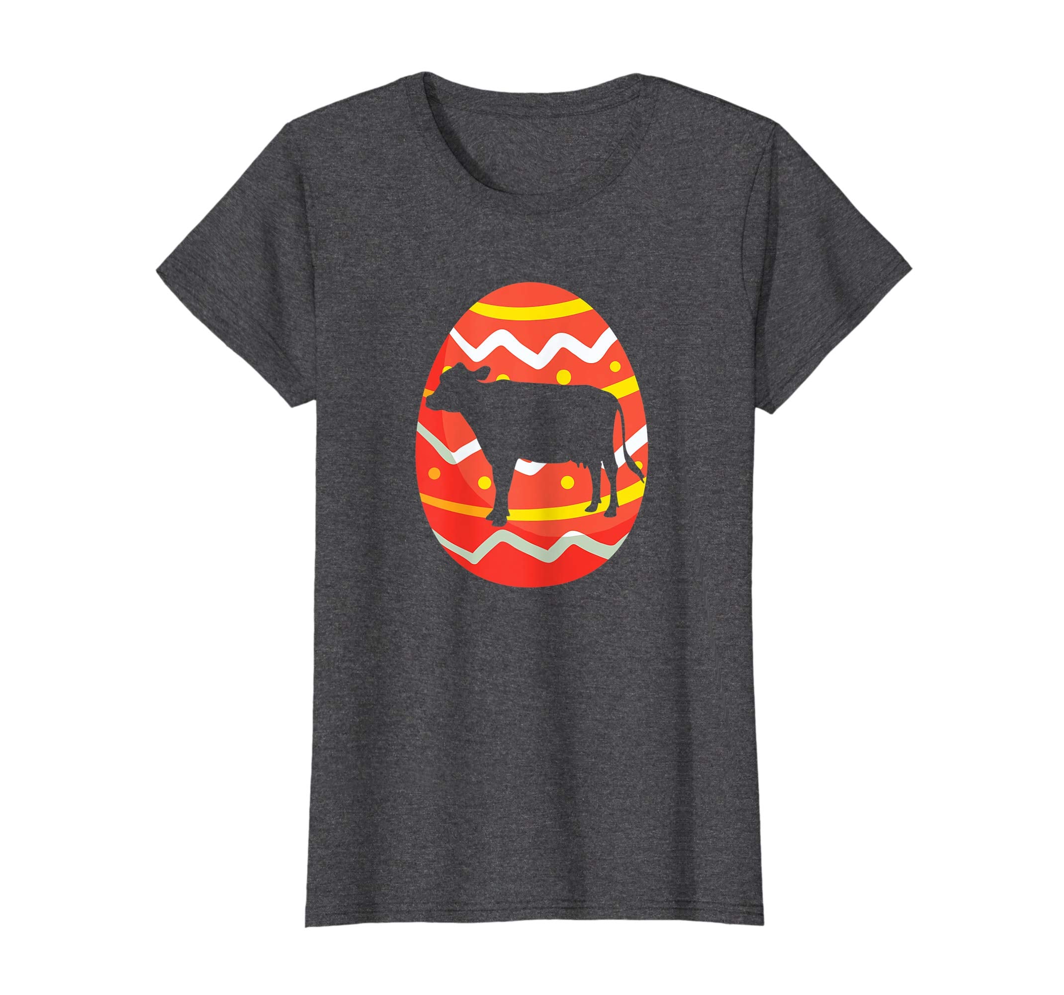 Happy Cow Easter Bunny Egg T-Shirt for Kids Boys Girls